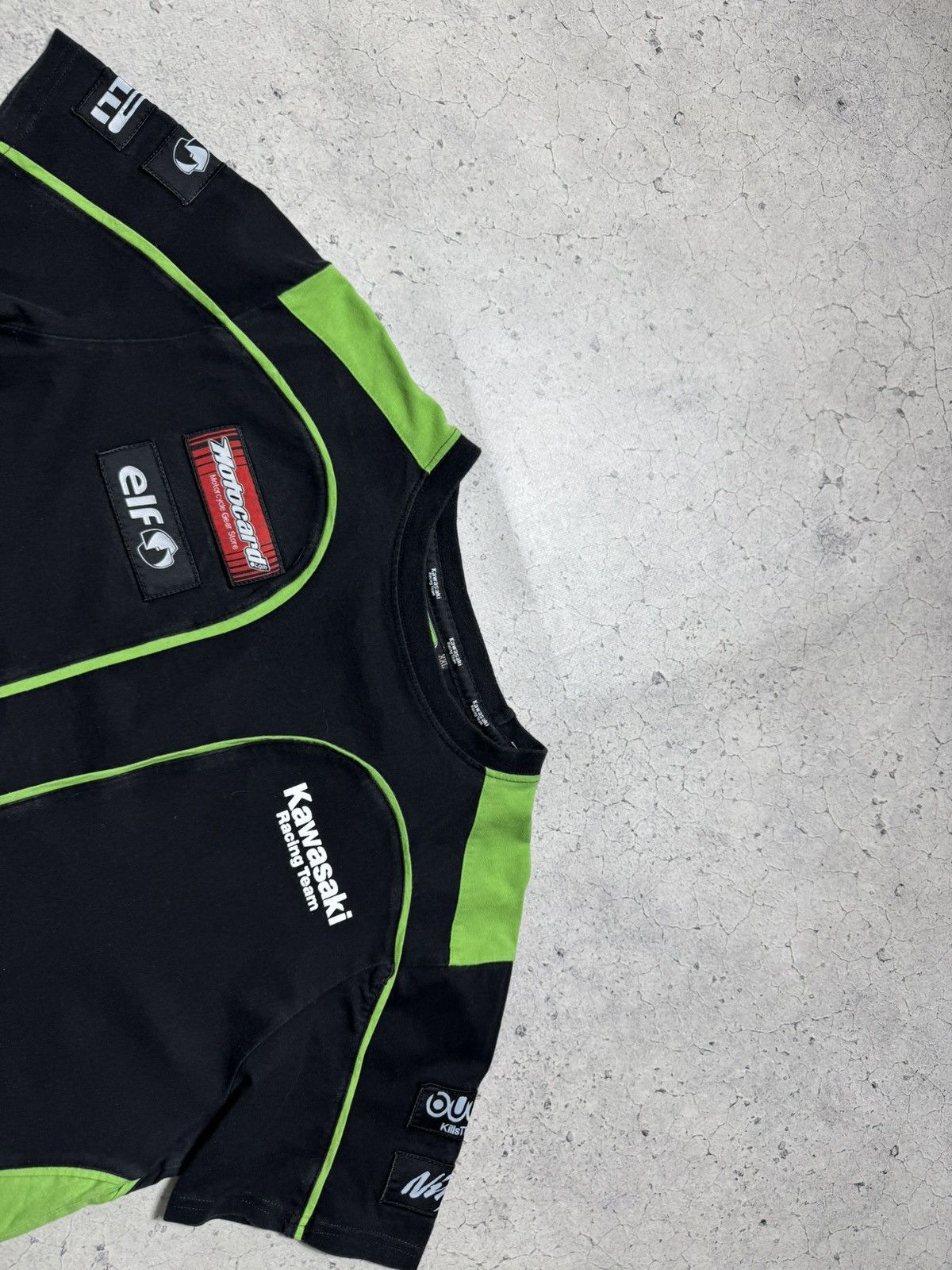 Vintage Kawasaki Racing Team Black T-Shirt Size US XL / EU 56 / 4 - 5 Thumbnail