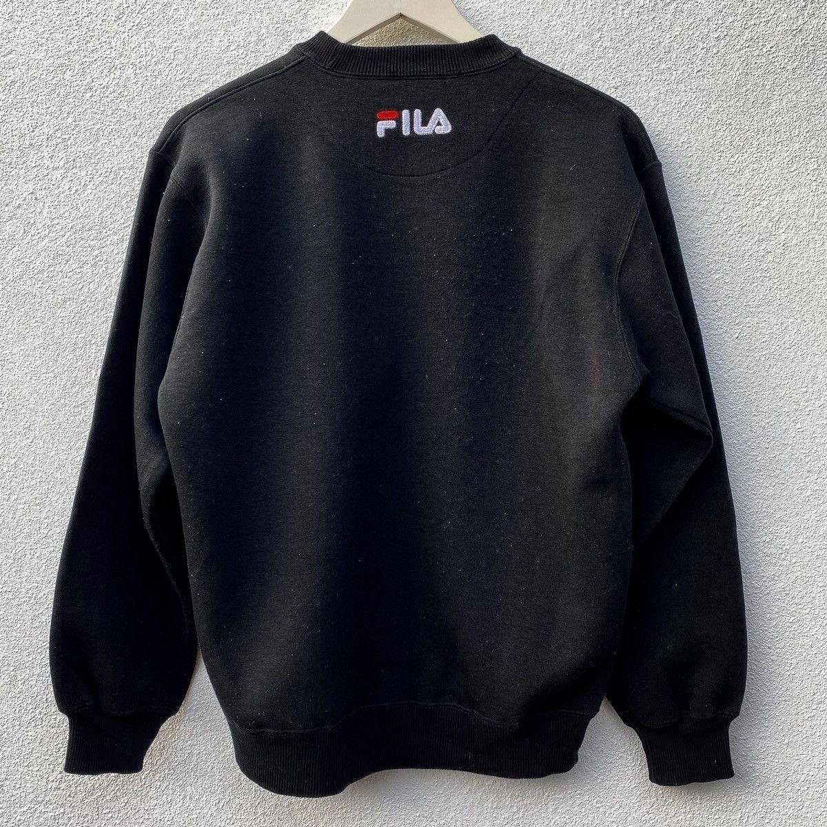 Other Vintage FILA Big Logo Pullover Embroidered Swatshirt Black Size US M / EU 48-50 / 2 - 4 Thumbnail
