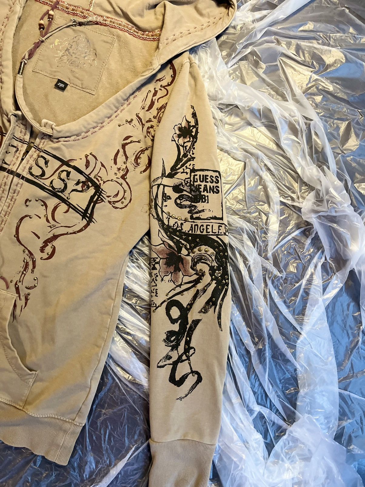 Vintage Guess Guess Embroidered Hoodie Guess Vintage