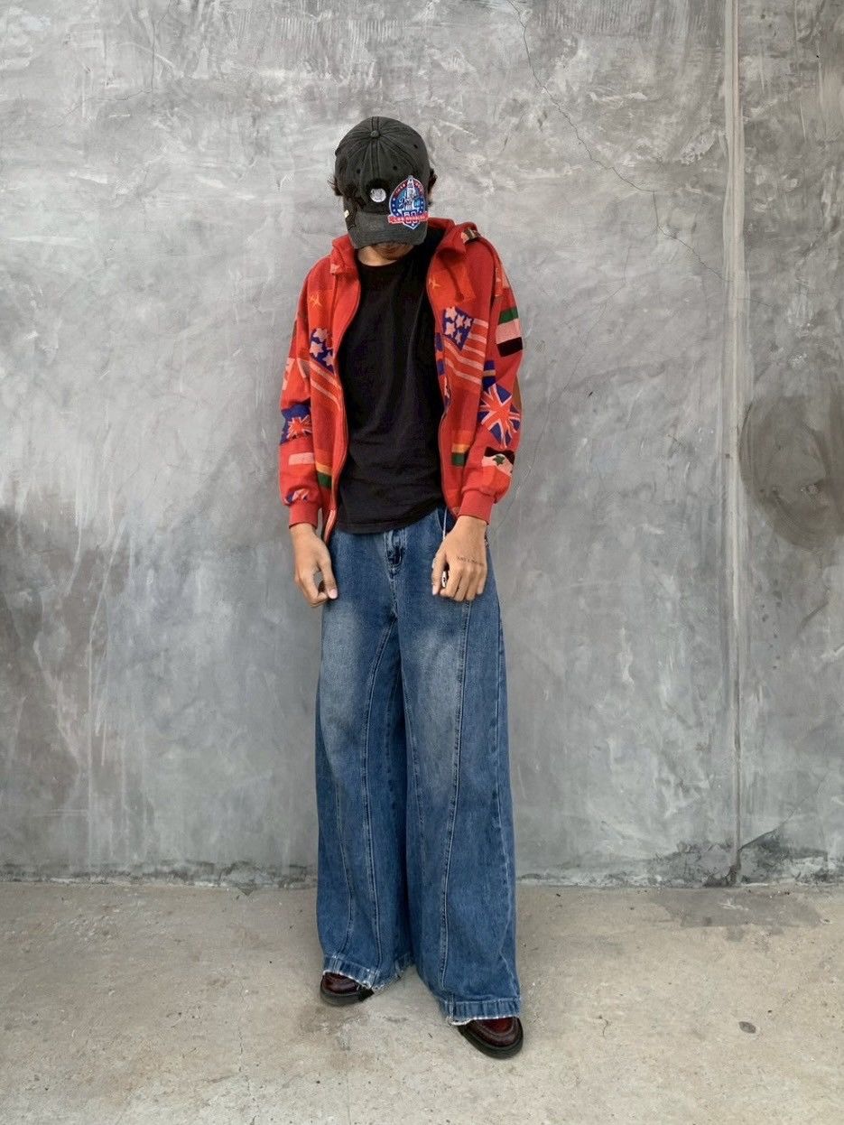 Issey Miyake Vintage 80/90s Issey Miyake World Flags Hoodie Size US M / EU 48-50 / 2 - 13 Thumbnail