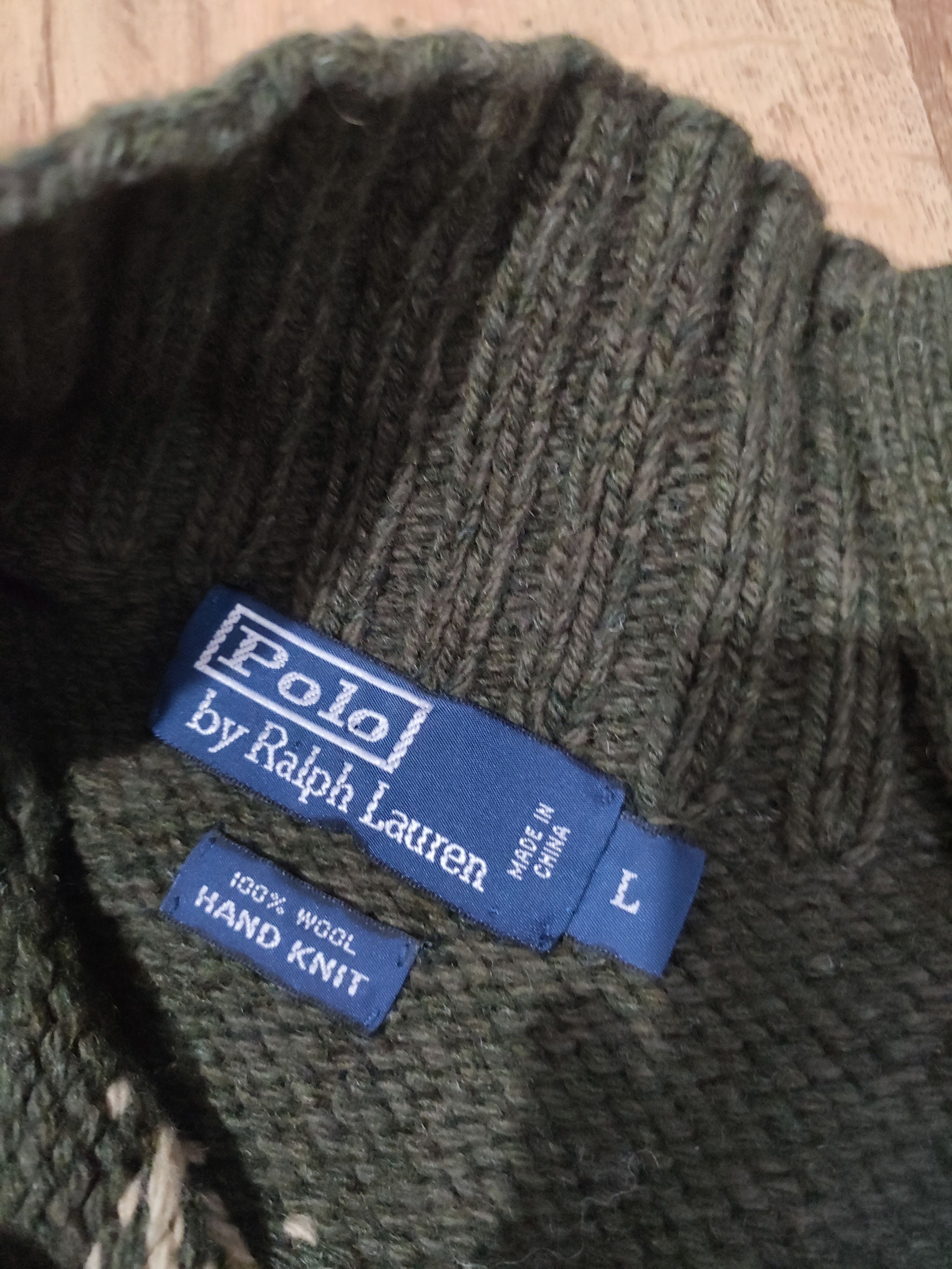 Polo Ralph Lauren × Vintage Men's vintage Polo Ralph Lauren wool hand knit sweater M Size US M / EU 48-50 / 2 - 7 Thumbnail