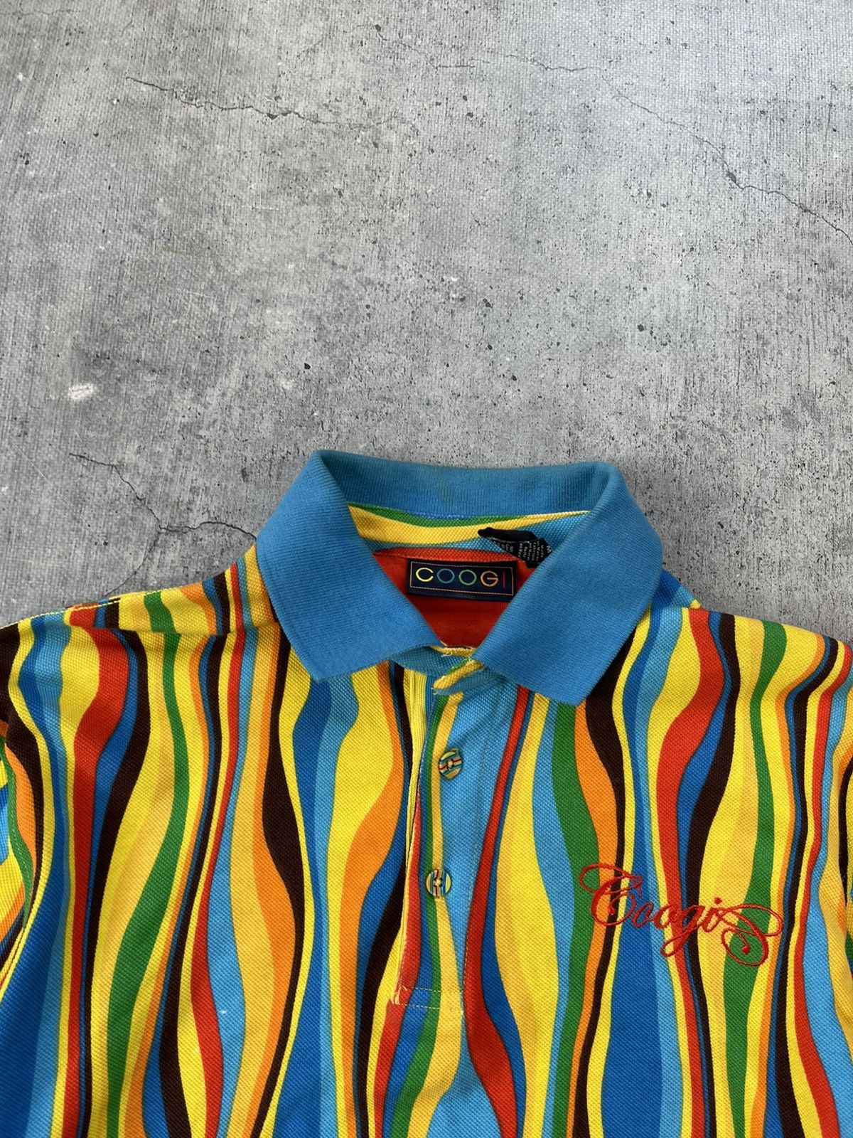 Coogi Mens Coogi Polo Long Sleeve Rugby Shirt Size M Size US M / EU 48-50 / 2 - 3 Thumbnail