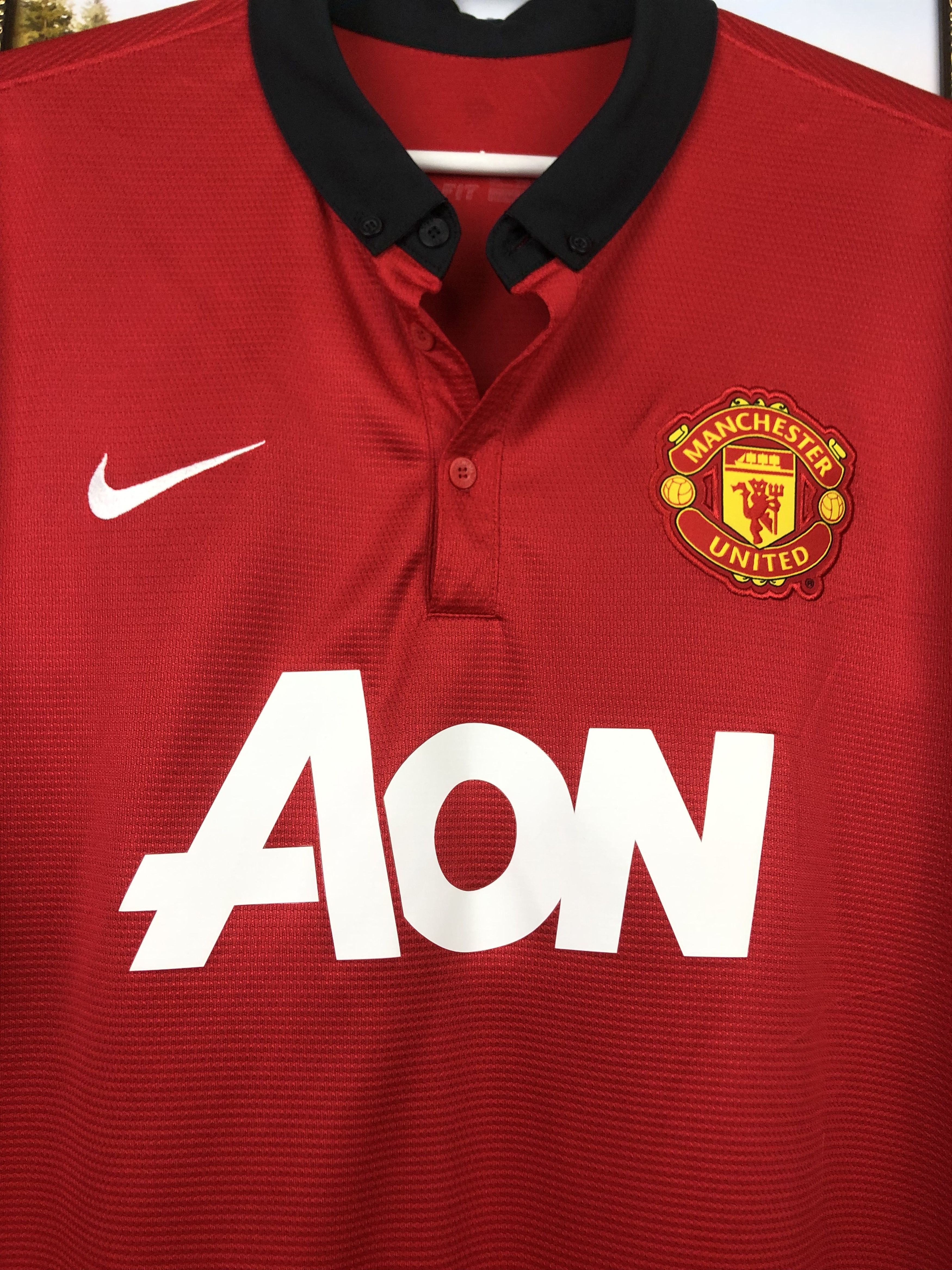 Nike Manchester United football shirt 2013 Soccer Nike Jersey Size US XXL / EU 58 / 5 - 3 Thumbnail