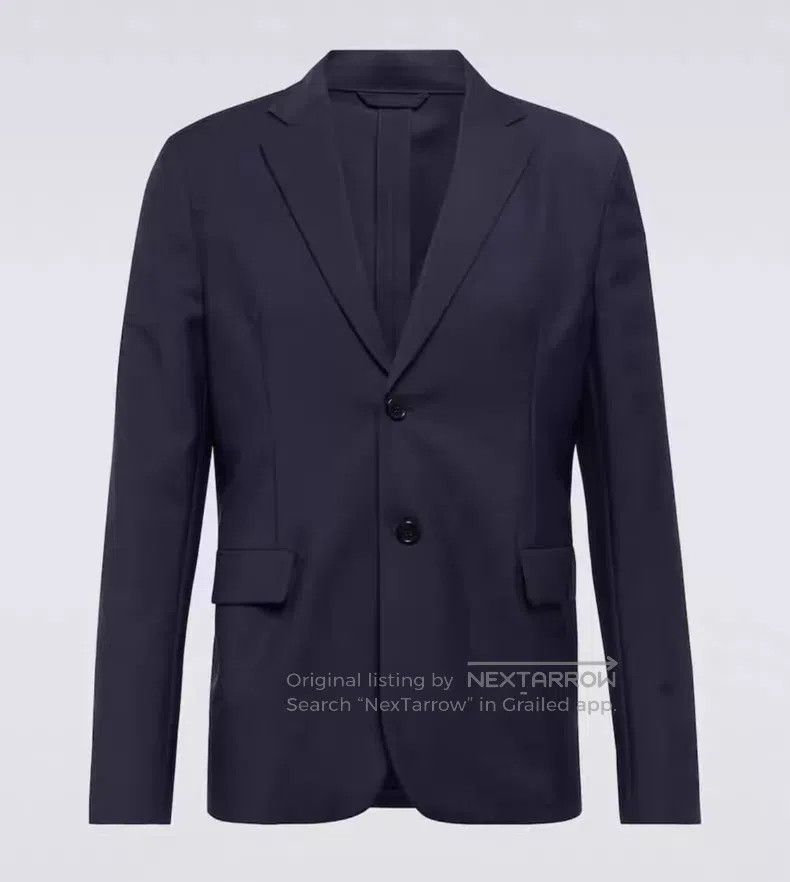 Acne Studios Acne Studios Single-Breasted Suit, Wool Blend Fabric, Navy Size 44L - 1 Thumbnail