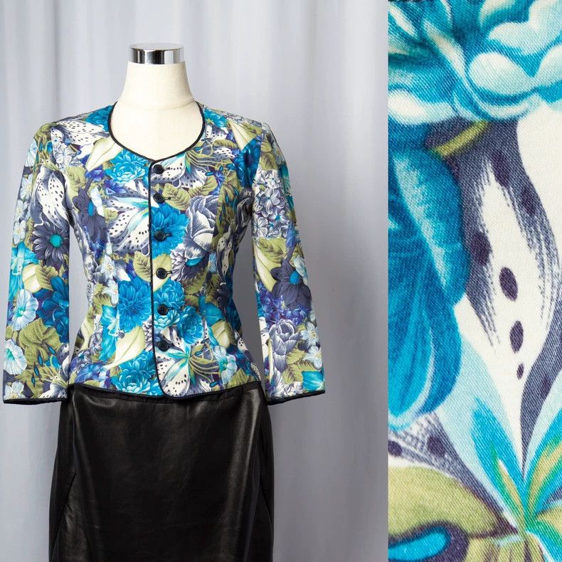 Kenzo 1980's KENZO Floral Blazer Jacket - dmc Size US M / EU 48-50 / 2 - 1 Thumbnail