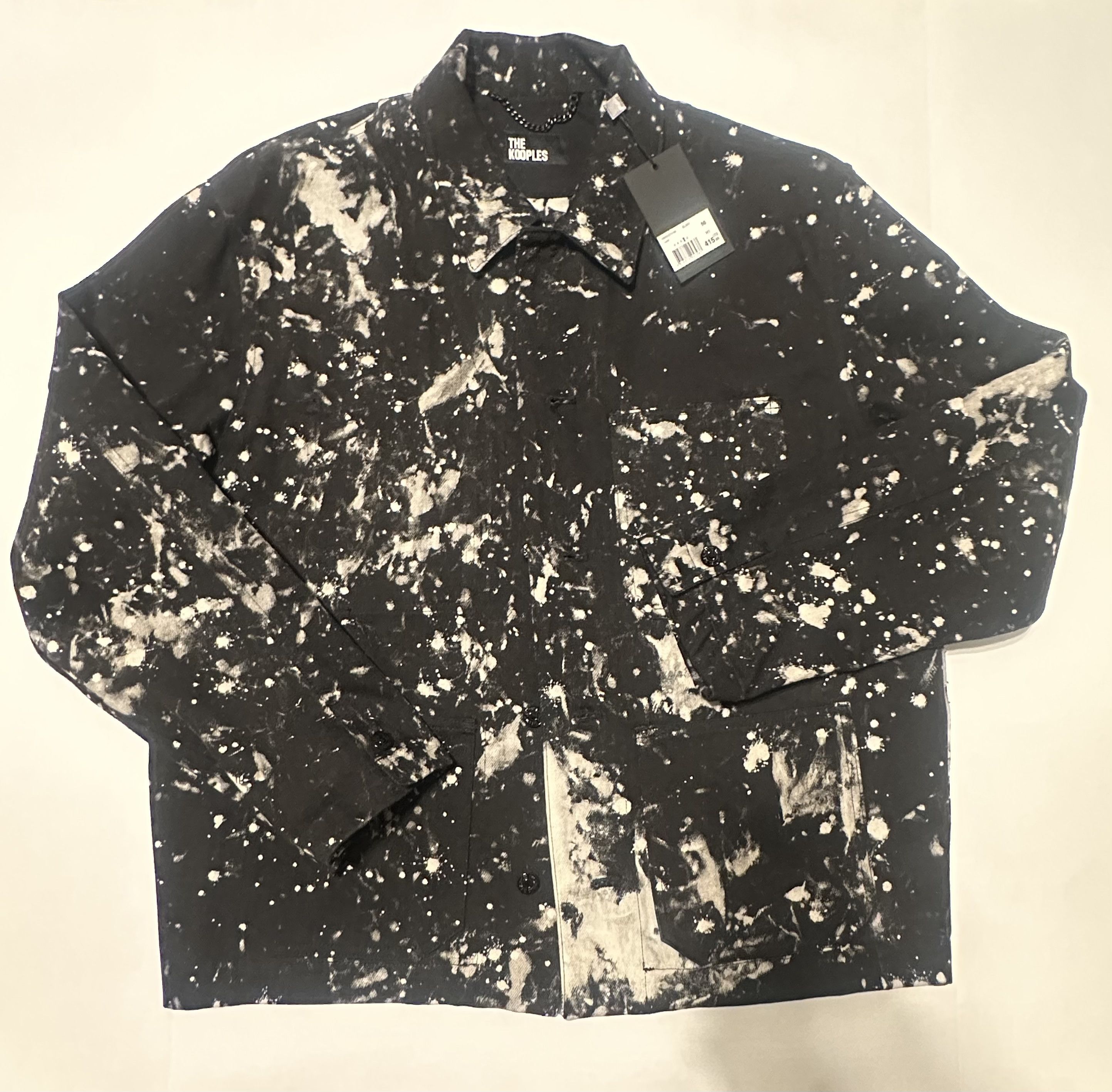 The Kooples OVERSHIRT STYLE JACKET IN FADED BLACK DENIM Size US L / EU 52-54 / 3 - 2 Thumbnail