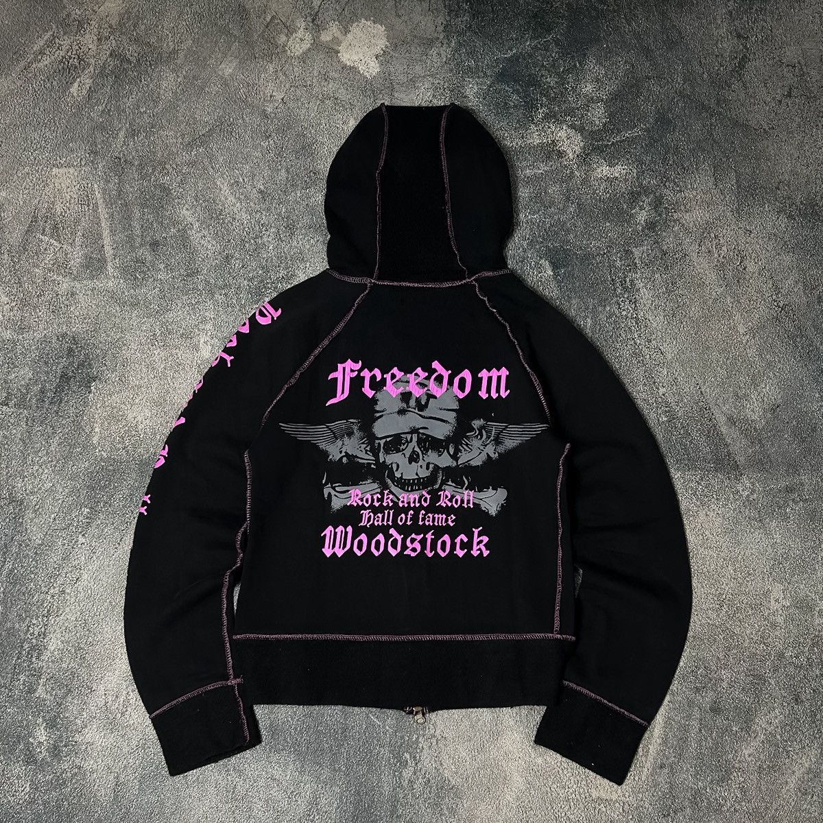 Japanese Brand Y2K Shake Shake Freeedom Wood Stock hoodie Size US S / EU 44-46 / 1 - 1 Thumbnail