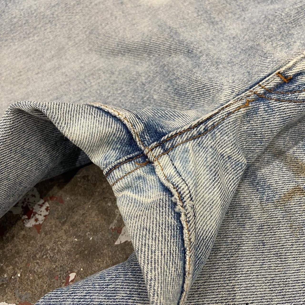 Levi's Vintage 90s Levi's Bleached Lightwash Blue Denim Jeans 28x33 Size US 28 / EU 44 - 3 Thumbnail