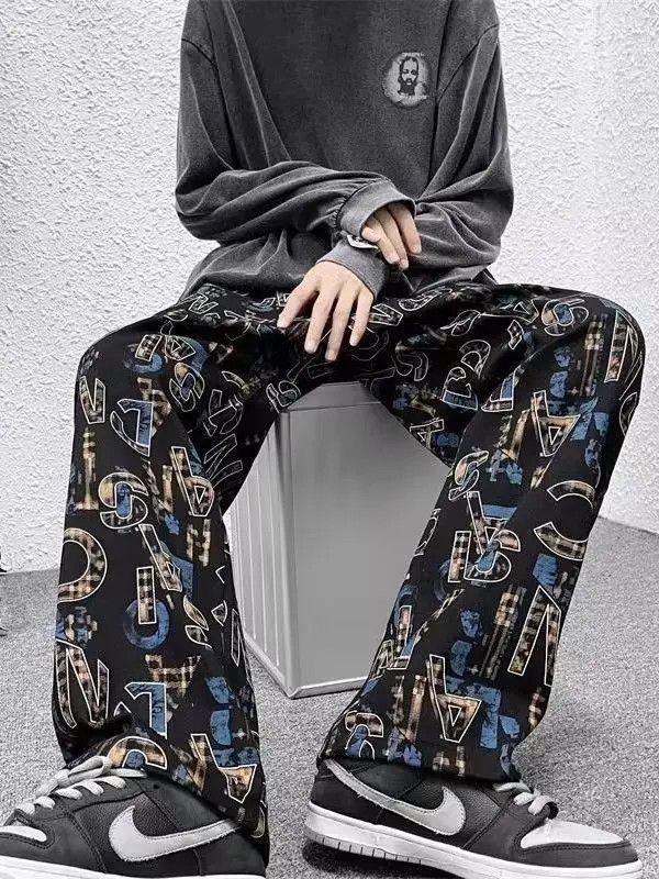 Japanese Brand Hip hop lettered wide leg jeans Size US 32 / EU 48 - 2 Thumbnail