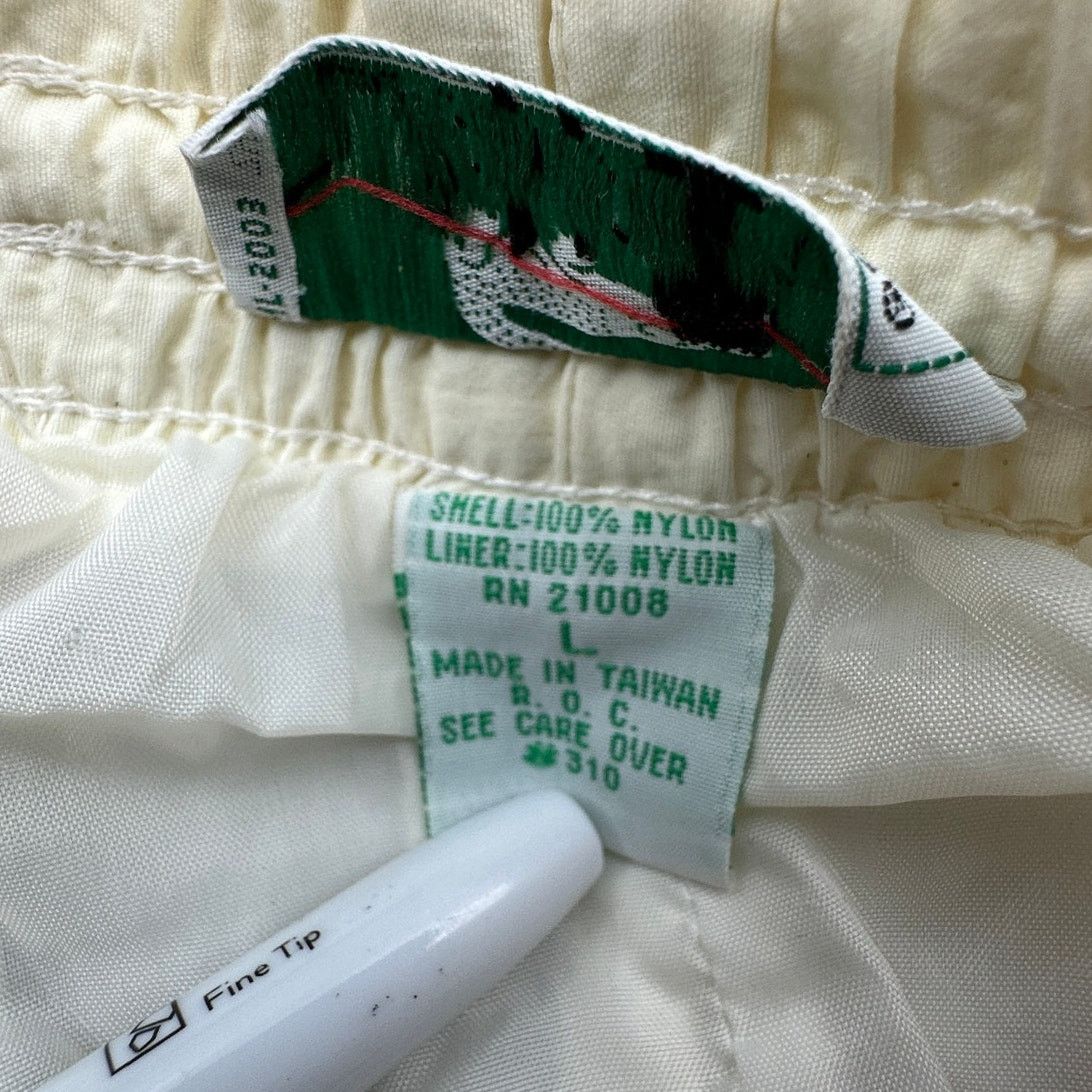 Lacoste Vintage 90s Lacoste Windbreaker Pants Men Large Jogger White Size US 36 / EU 52 - 4 Thumbnail