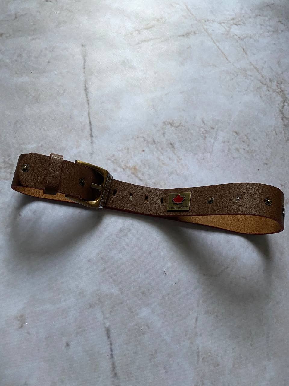 Dsquared2 Vintage Dsquared2 Leather Belt Size 26 - 4 Thumbnail