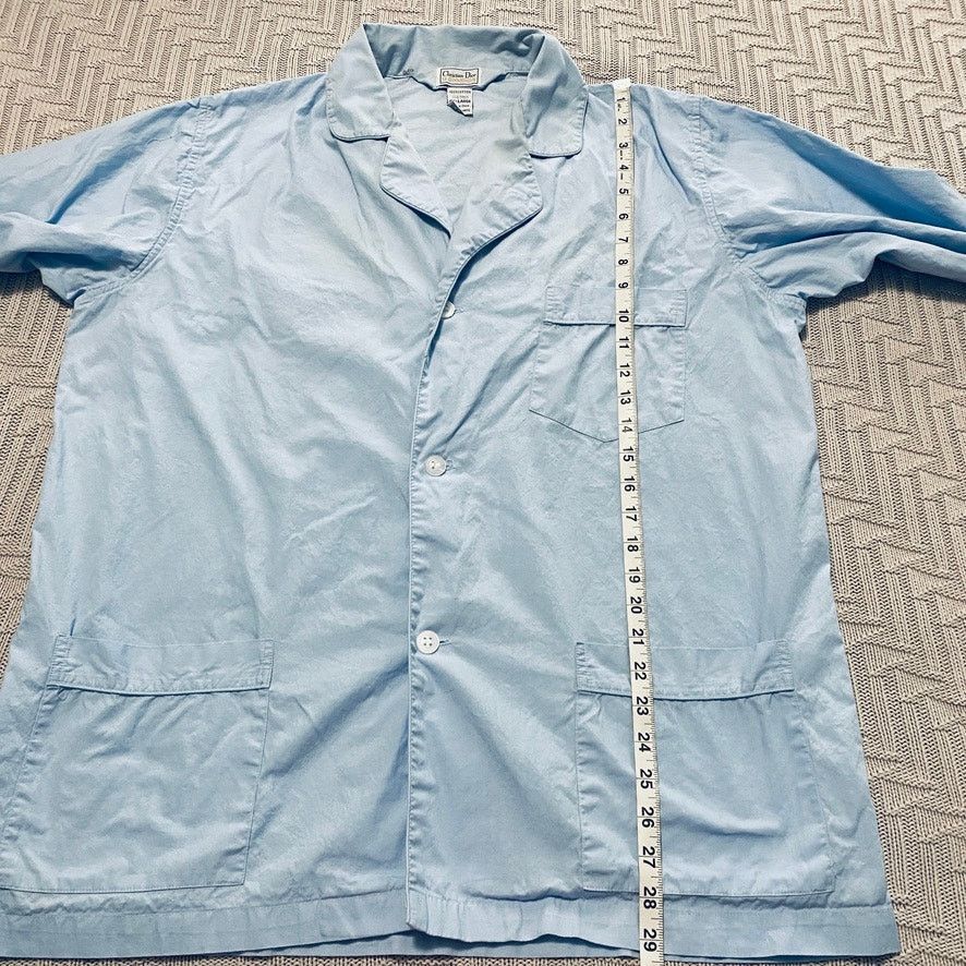 Dior Vintage Dior light blue button down pajama top Size ONE SIZE - 6 Thumbnail