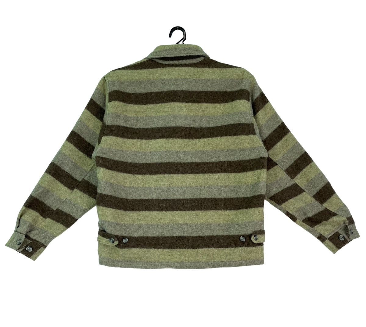 Vintage × Wrangler Vtg 90s Lady Wrangler by WRANGLER multi stripes wool jacket Size ONE SIZE - 4 Thumbnail