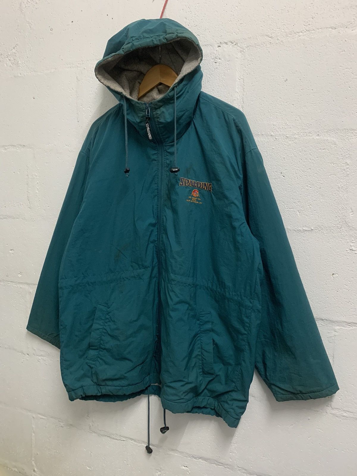Japanese Brand × Spalding × Vintage Vintage Spalding Hoodie Jacket Big Logo Size US L / EU 52-54 / 3 - 2 Thumbnail