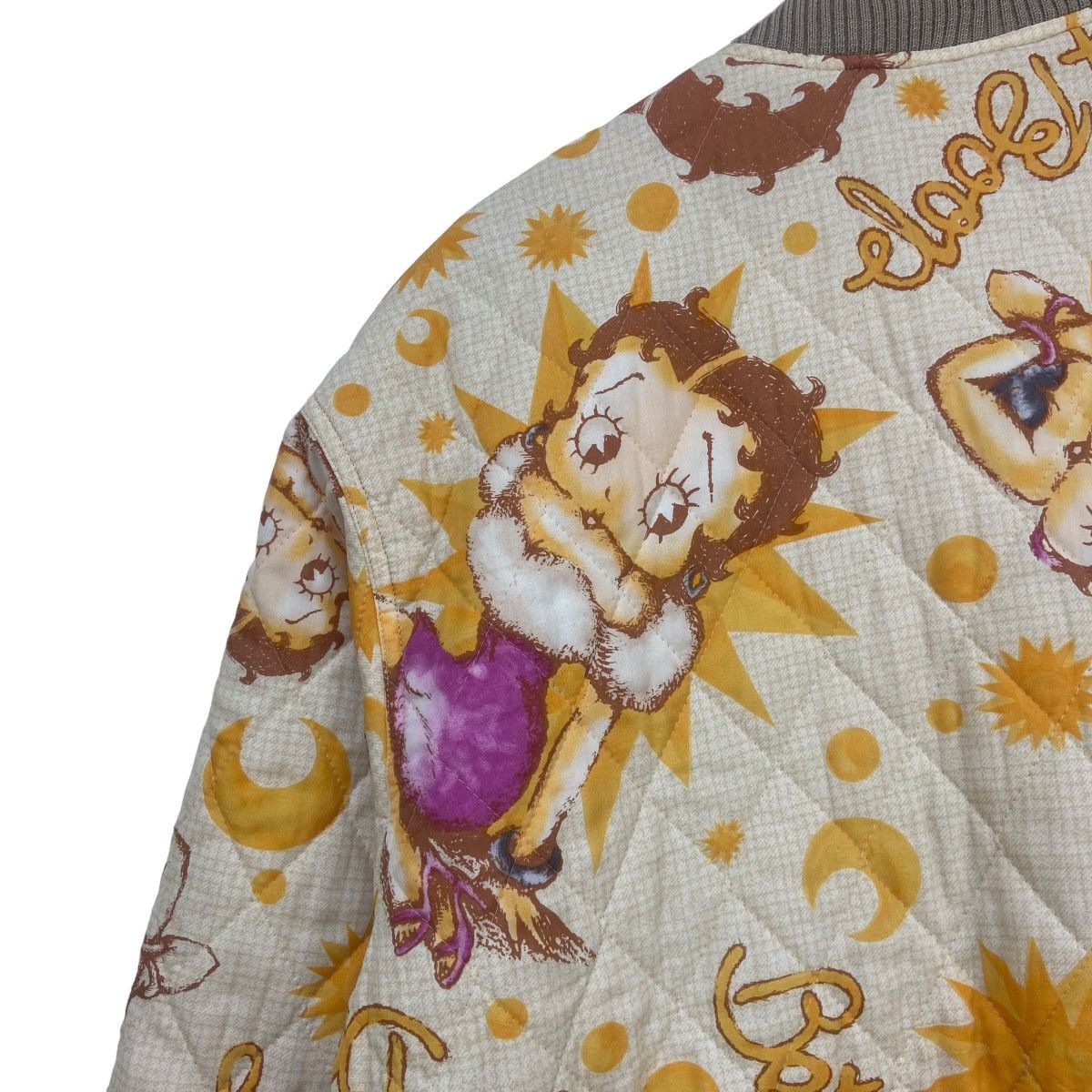 Cartoon Network Vintage Betty Boop Full Print Quilted Bomber Style Jacket Size L / US 10 / IT 46 - 17 Thumbnail