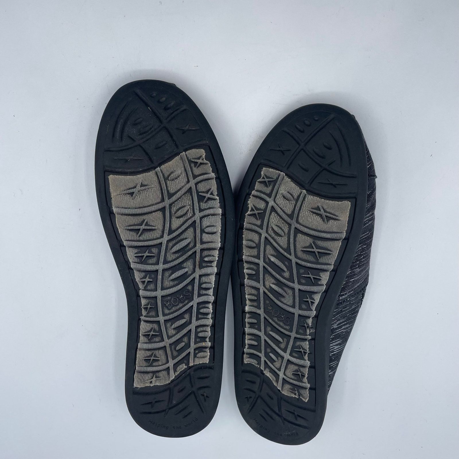 SKECHERS Bobs Skechers Black Flats Slip Ons Shoes Comfort Womens 7 Size US 7 / IT 37 - 8 Thumbnail