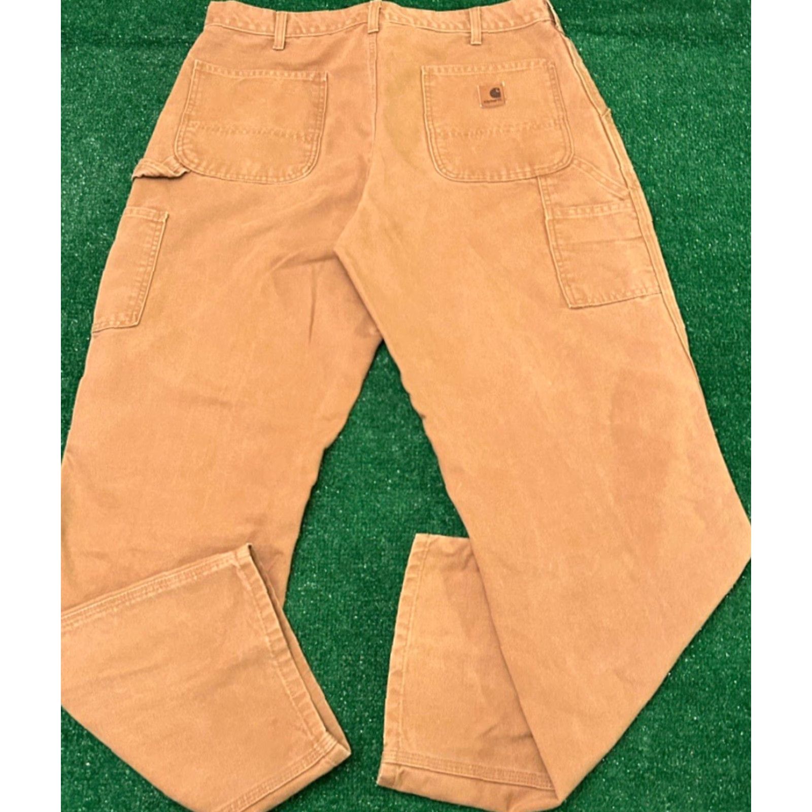 Carhartt VINTAGE Carhartt Workwear Pants Carpenter Dungaree Fit Mens 36 Tan Brown 36x32 90s Workwear Womens? Size US 36 / EU 52 - 2 Thumbnail