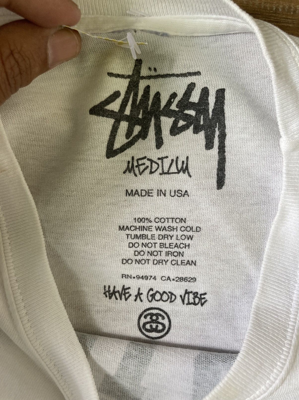 Stussy Vintage Stussy 1980 Crown King White T shirt Size US M / EU 48-50 / 2 - 7 Thumbnail