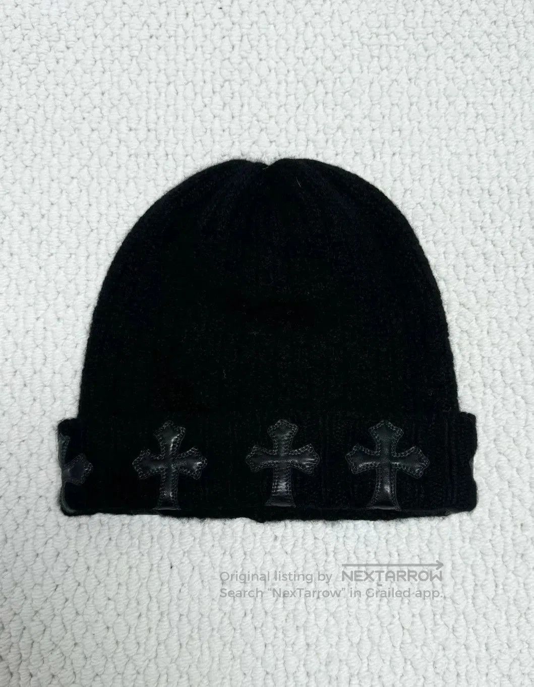 Chrome Hearts chrome hearts black cross cashmere beanie. Size ONE SIZE - 1 Thumbnail