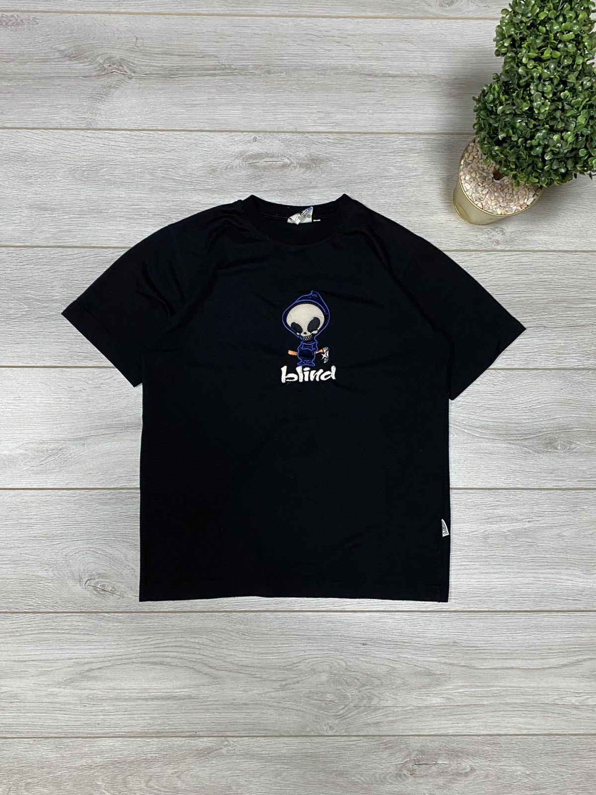 Blind Skateboards Blind skate vintage reaper black jack skull logo t-shirt Size US S / EU 44-46 / 1 - 1 Thumbnail