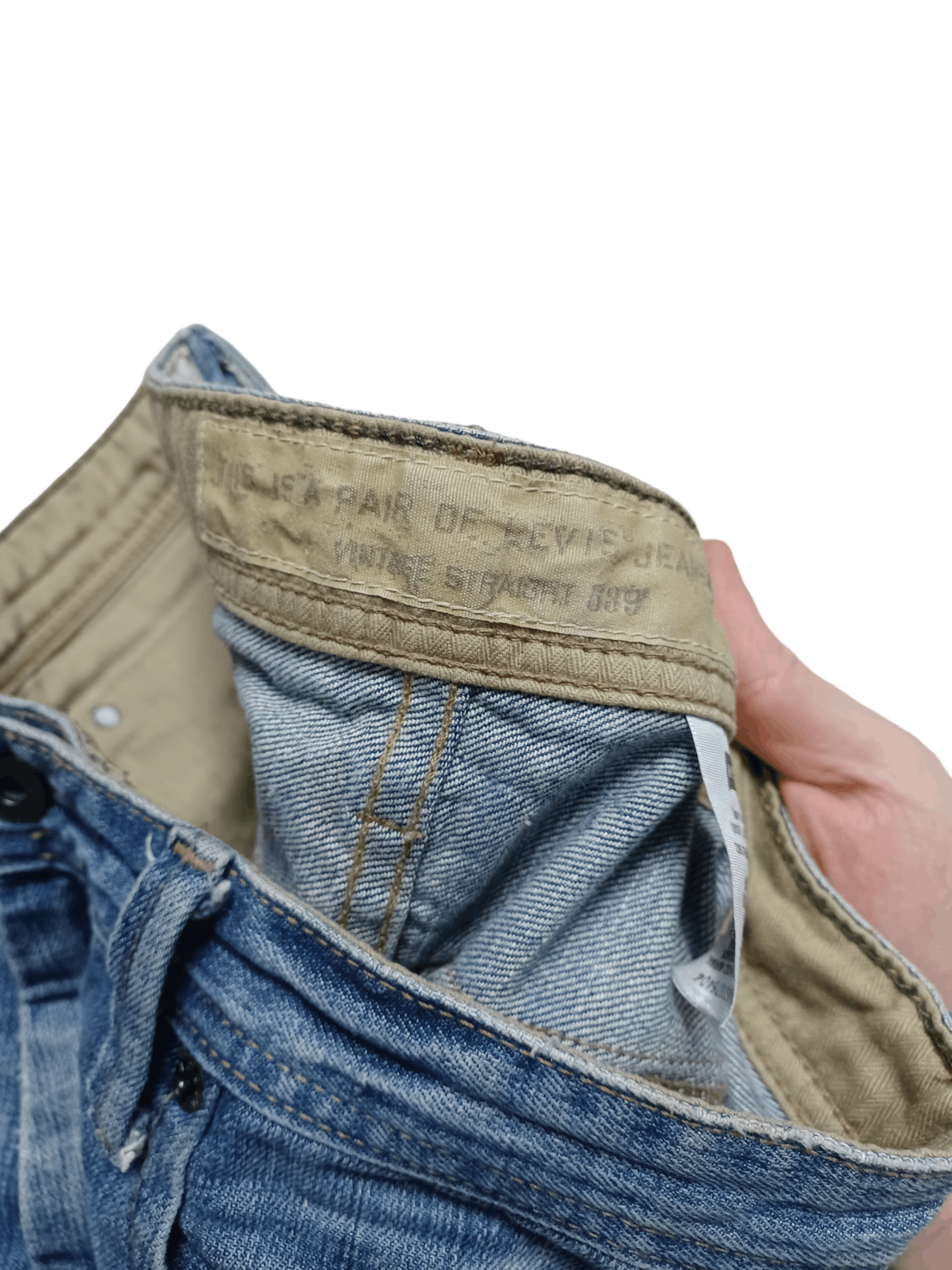Levi's Vintage Clothing VINTAGE EARLY 00S LEVIS ECO W30 L32 DISTRESSED JEANS DENIM Size US 30 / EU 46 - 8 Thumbnail