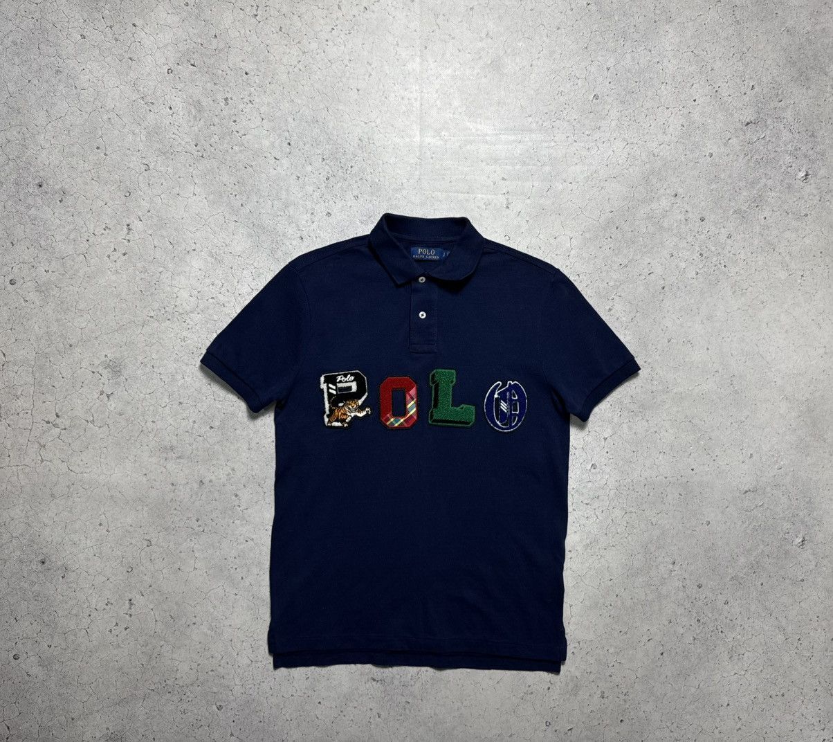 Polo Ralph Lauren Polo Ralph Lauren Big Logo Polo Shirt Navy Vintage Size S Size US S / EU 44-46 / 1 - 1 Thumbnail