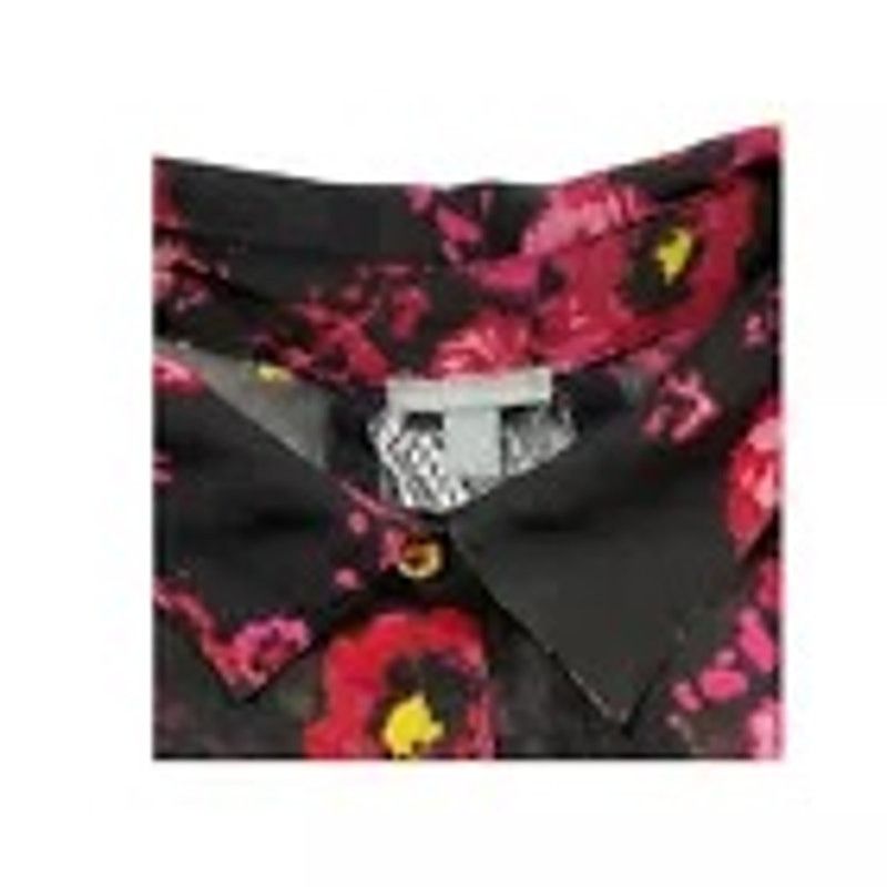 Other Charlotte Russe Women’s Black Floral Roses Sheer Shirt Small Size S / US 4 / IT 40 - 7 Thumbnail