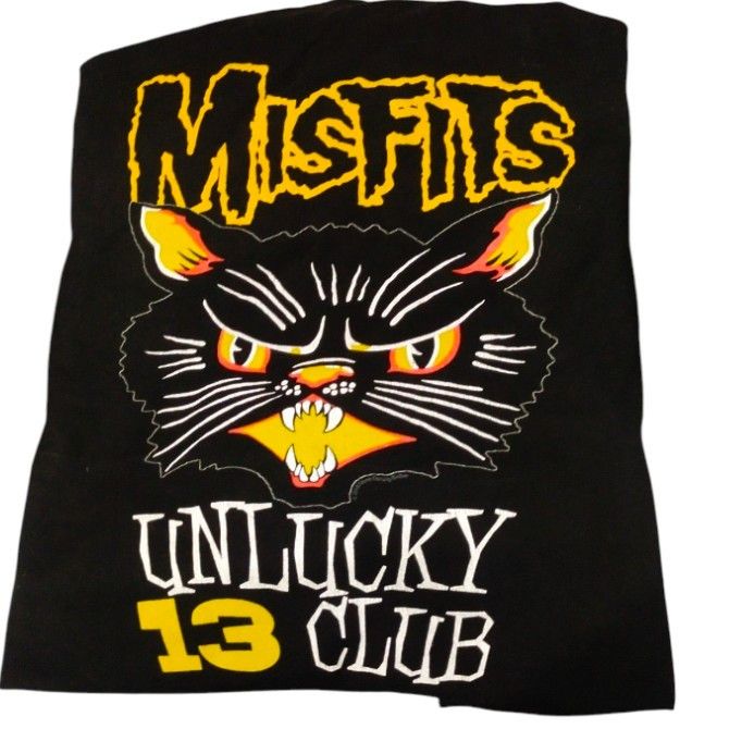 Band Tees Misfits Unlucky 13 Club Black Cat Tshirts Size US XL / EU 56 / 4 - 3 Thumbnail