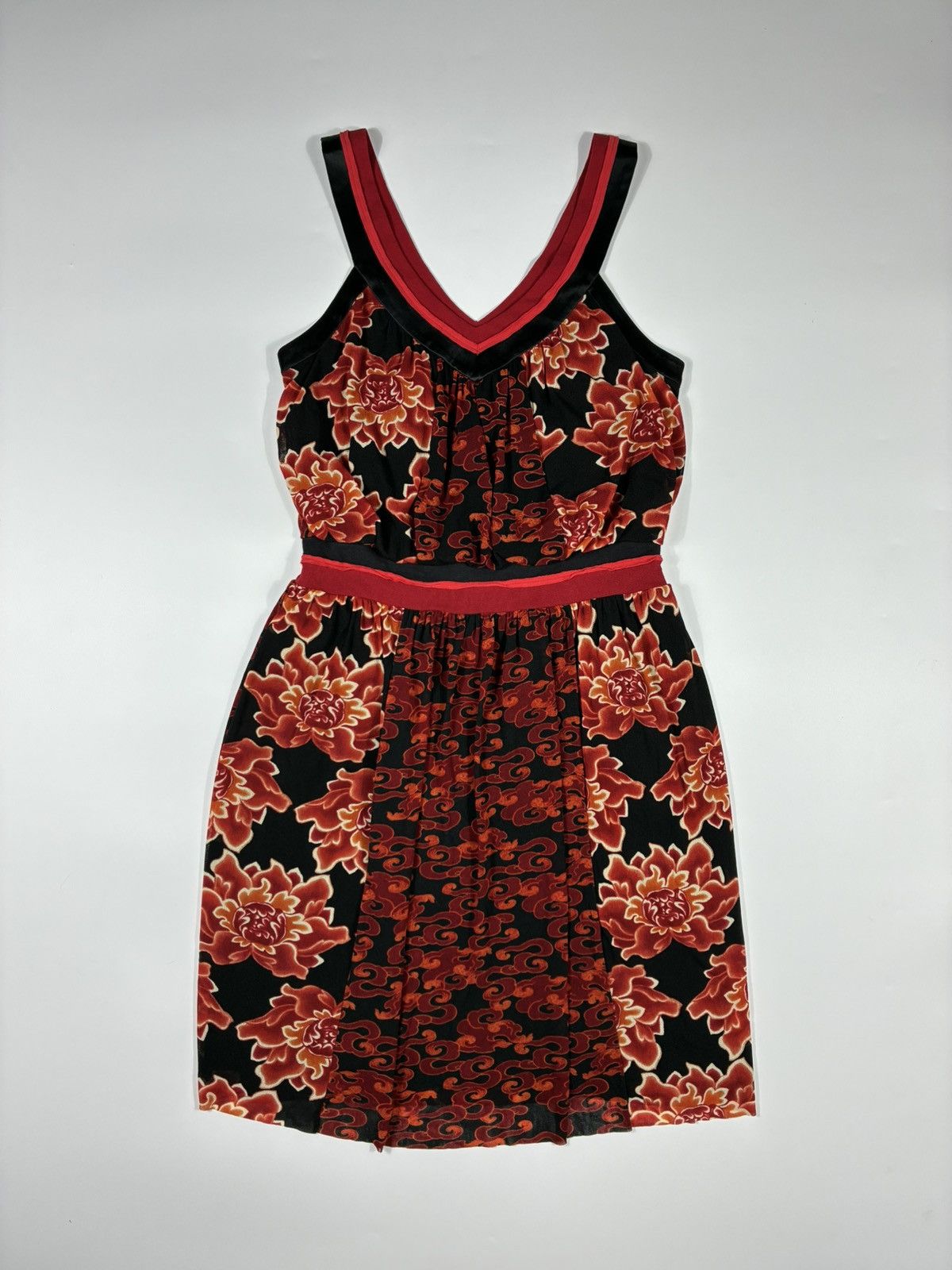 Vivienne Tam Vivienne Tam Mesh Floral Print Midi Dress Size S / US 4 / IT 40 - 1 Thumbnail