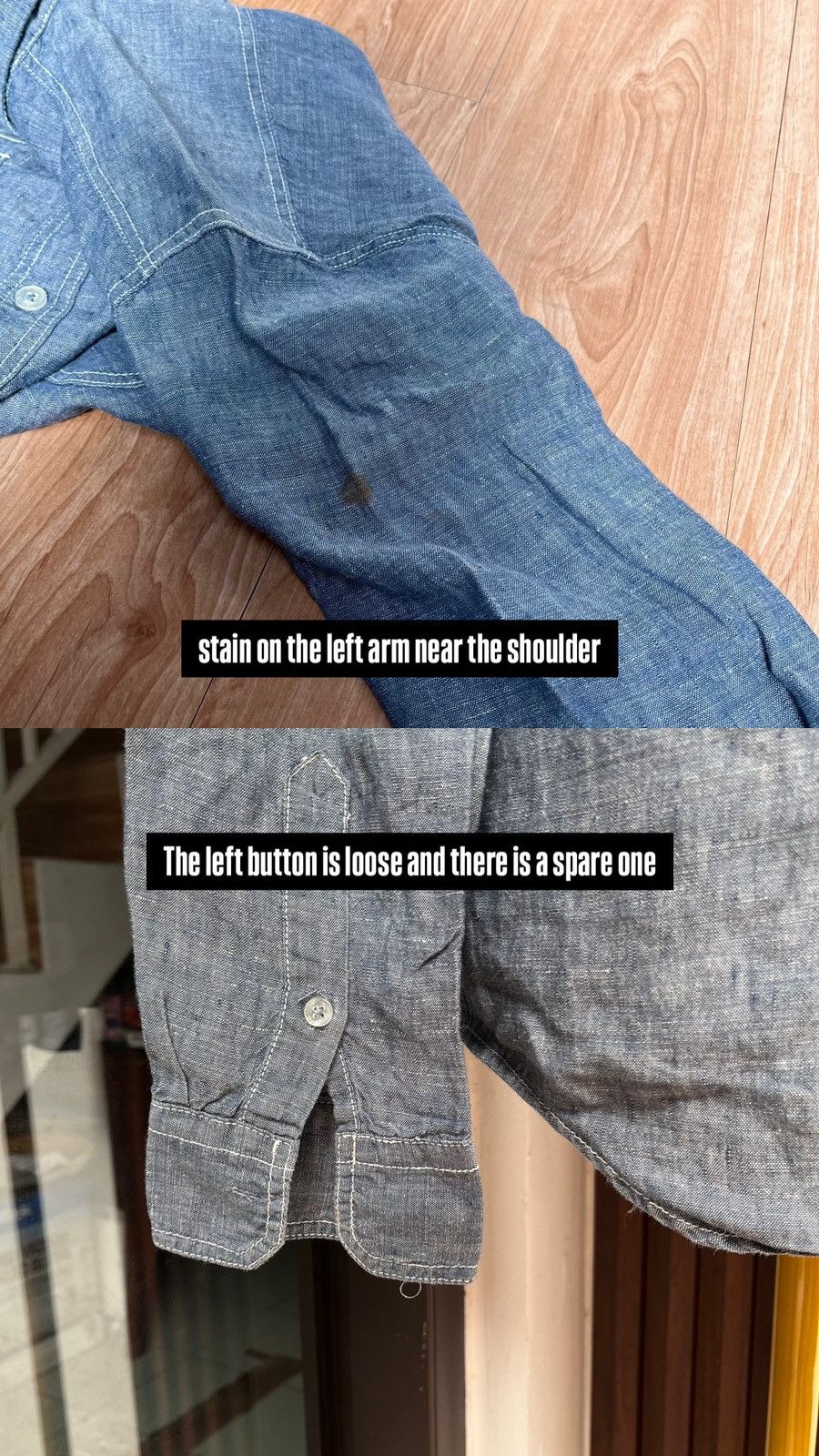 Japanese Brand Chambray J.N.R.D SUPERIOR GARMENT Japan Work Wear Size US M / EU 48-50 / 2 - 10 Thumbnail