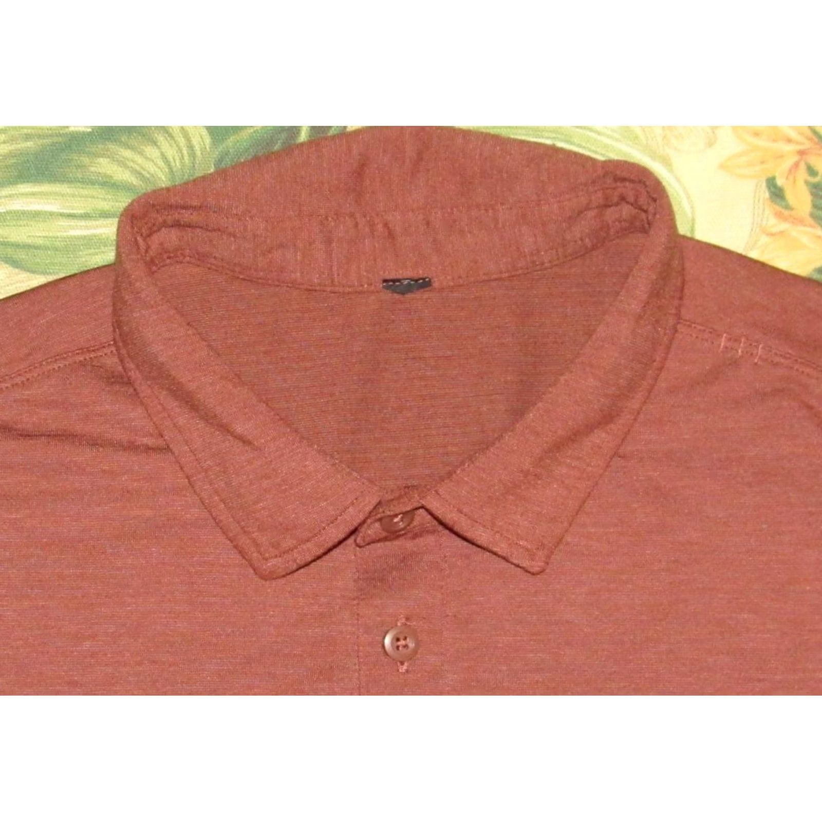 Lululemon LULULEMON Brown Short Sleeve Polo Shirt M Men Polo Size US M / EU 48-50 / 2 - 2 Thumbnail