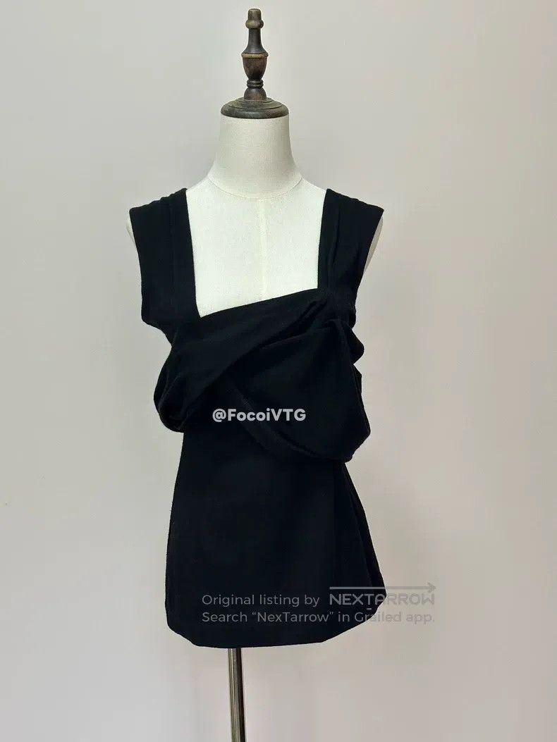 Comme des Garcons Comme Des Garcons Black irregular fake two-piece deformati Size S / US 4 / IT 40 - 1 Thumbnail