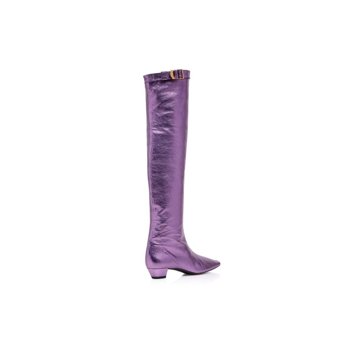 Tom Ford o1loc1c0924 W3276 Leather Overknee Boots in Purple Size US 11 / IT 41 - 3 Thumbnail