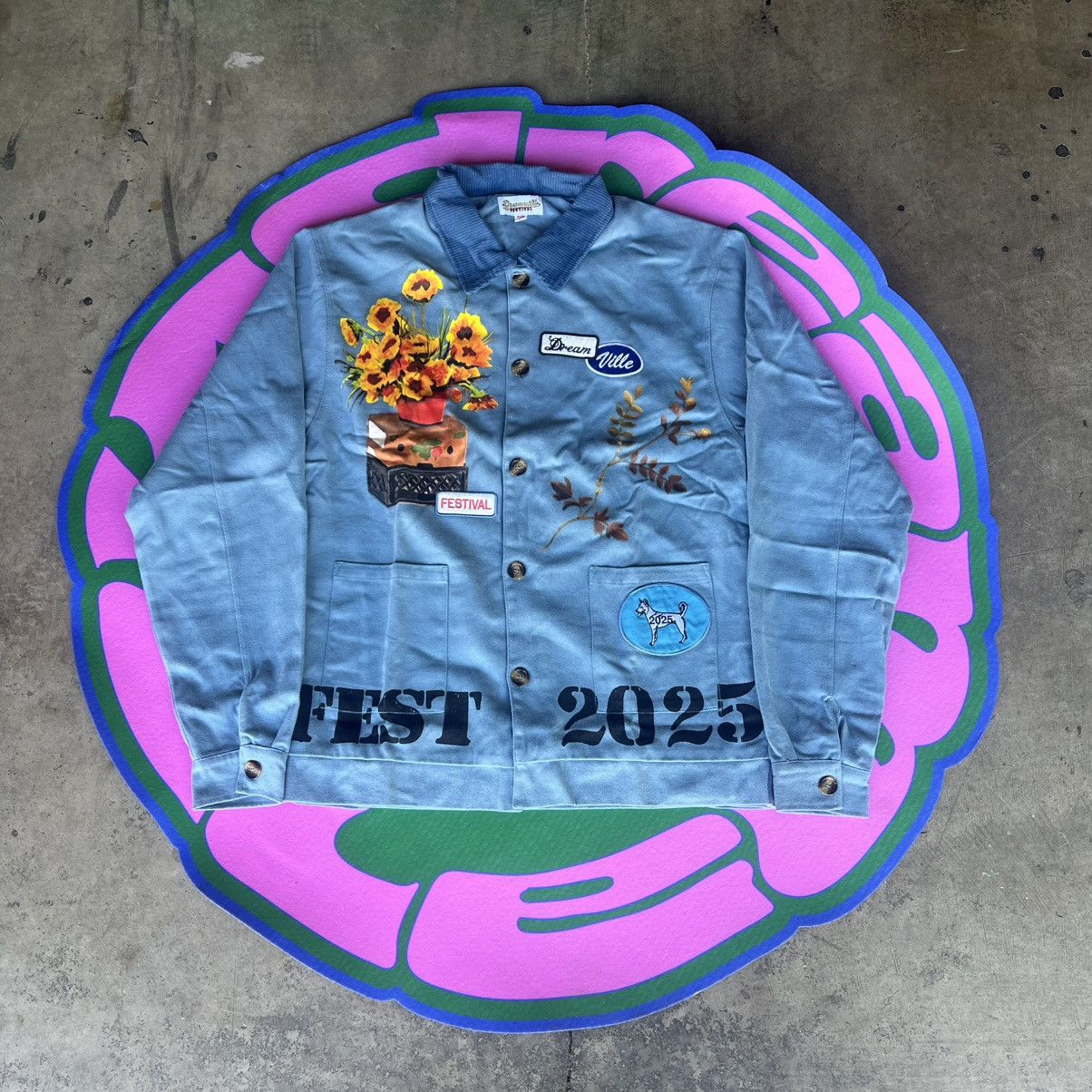 Dreamville Dreamville Denim Jacket Embroidered “First 2025” J. Cole Size US L / EU 52-54 / 3 - 1 Thumbnail