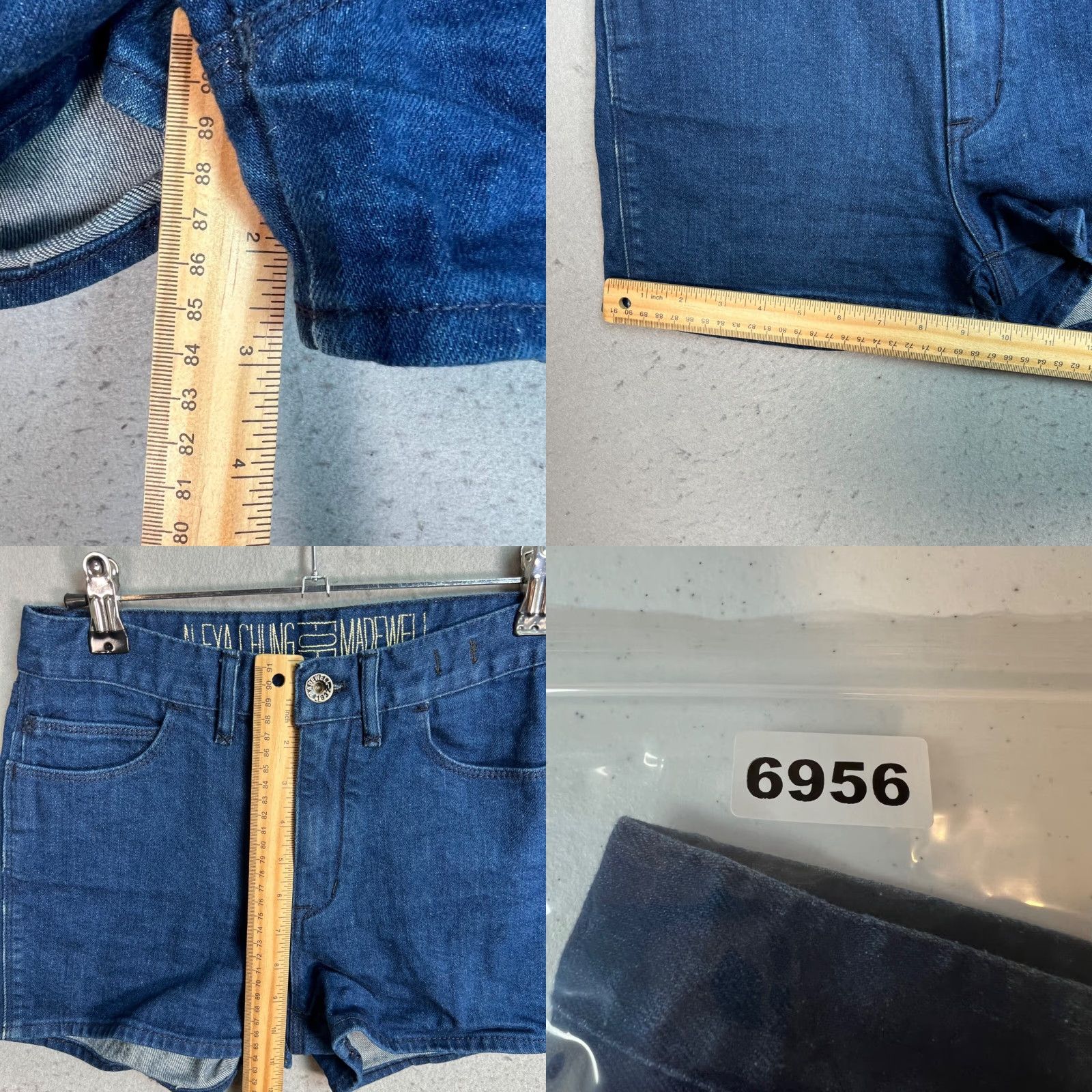 Vintage Alexa Chung X Madewell Womens Denim Shorts Size 26 Dark Wash Size 26" / US 2 / IT 38 - 8 Thumbnail