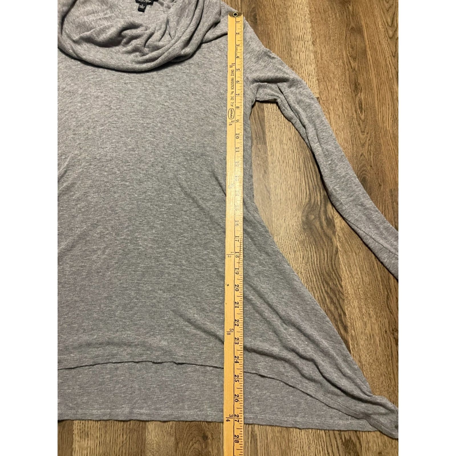 Vintage Cable & Gauge Shirt Women's Small Gray Cowl Neck Long Sleeve Shirt Size S / US 4 / IT 40 - 7 Thumbnail