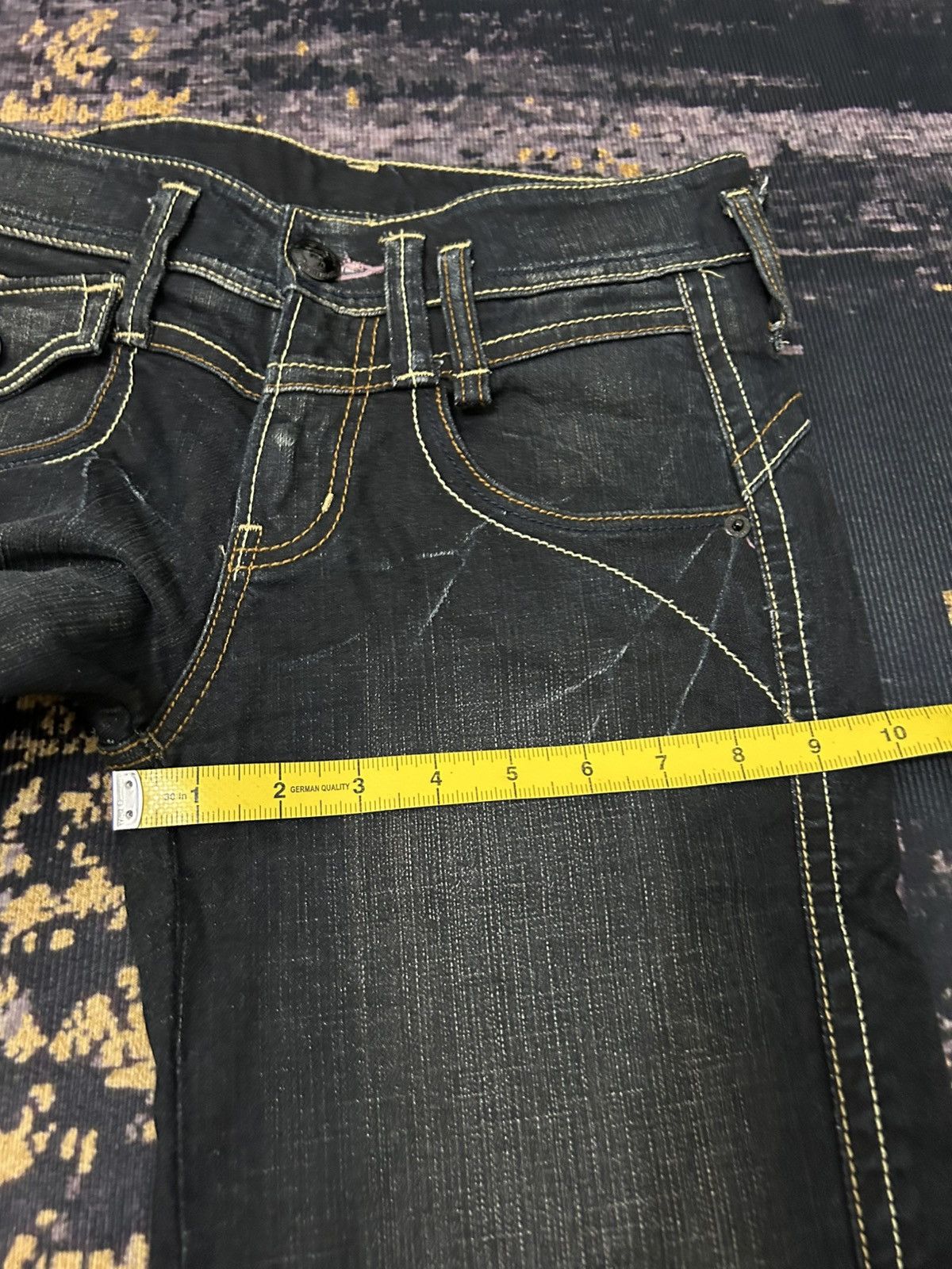 Japanese Brand japanese Rush Hour Wash Flare Jeans Size US 29 - 21 Thumbnail