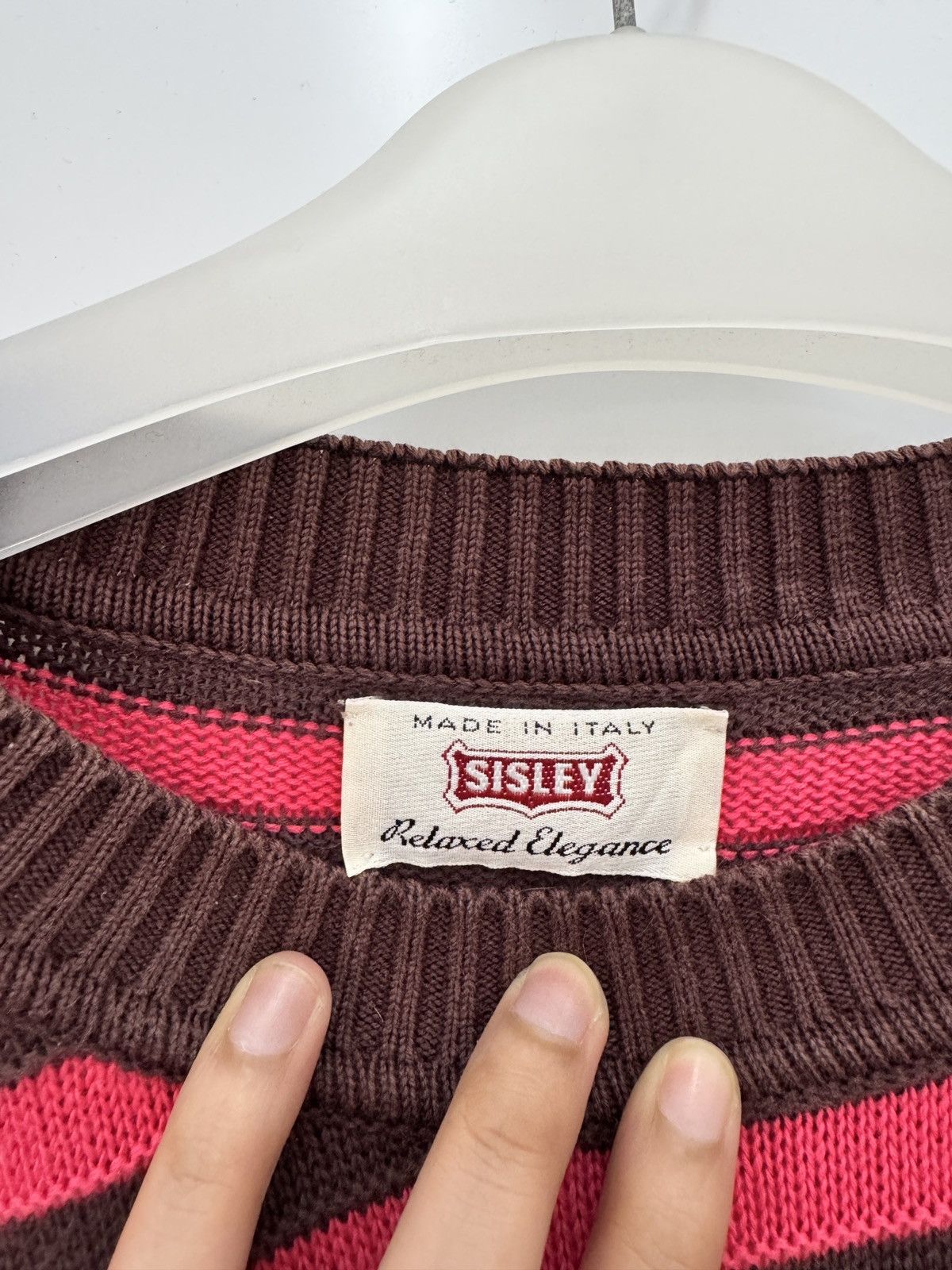 Sisley 🔥 Jumper Knit Made in Italy Size US S / EU 44-46 / 1 - 4 Thumbnail