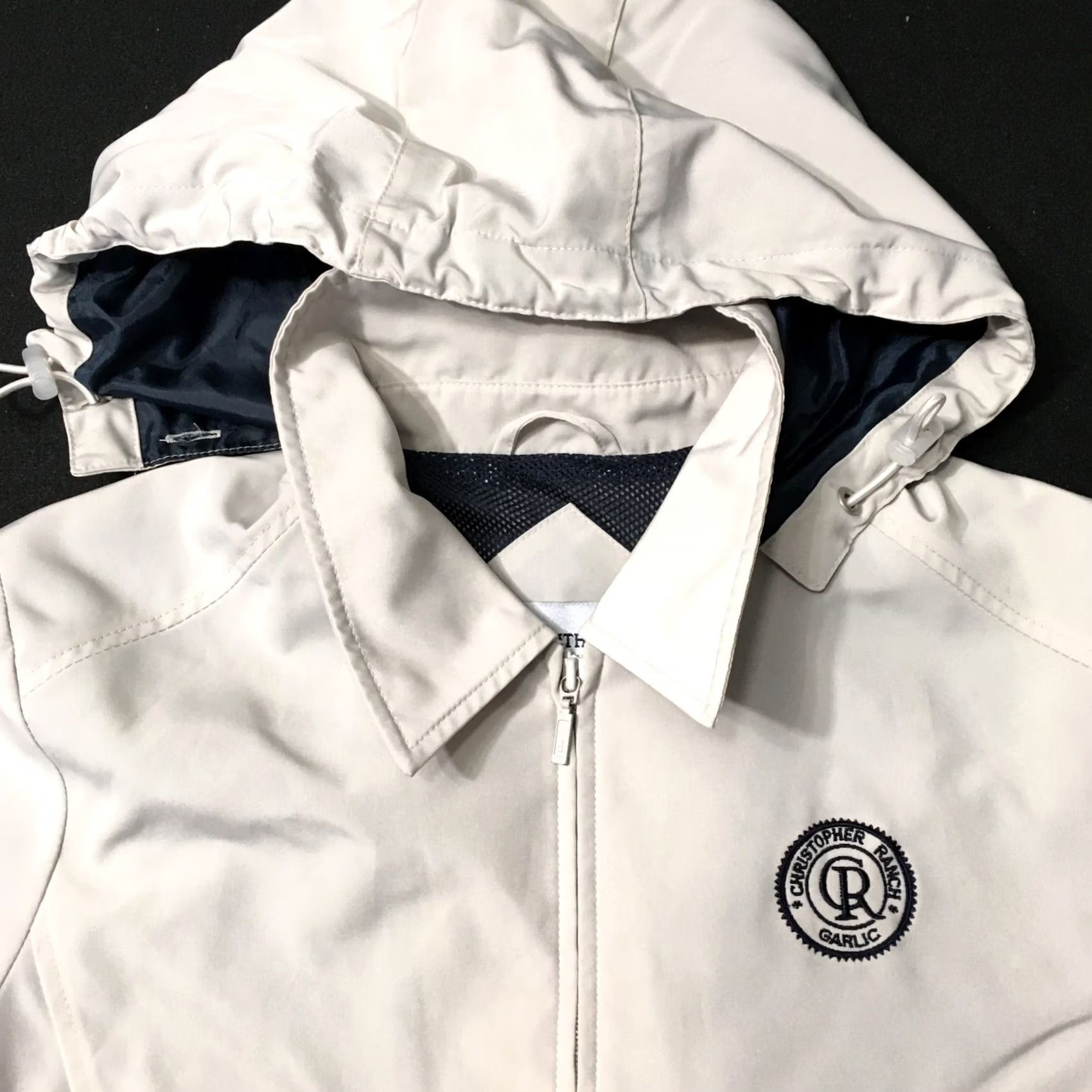 Port Authority Port Authority Beige Full Zip Jacket Collared Embroidered Windbreaker Women M Size Medium Size M / US 6-8 / IT 42-44 - 2 Thumbnail