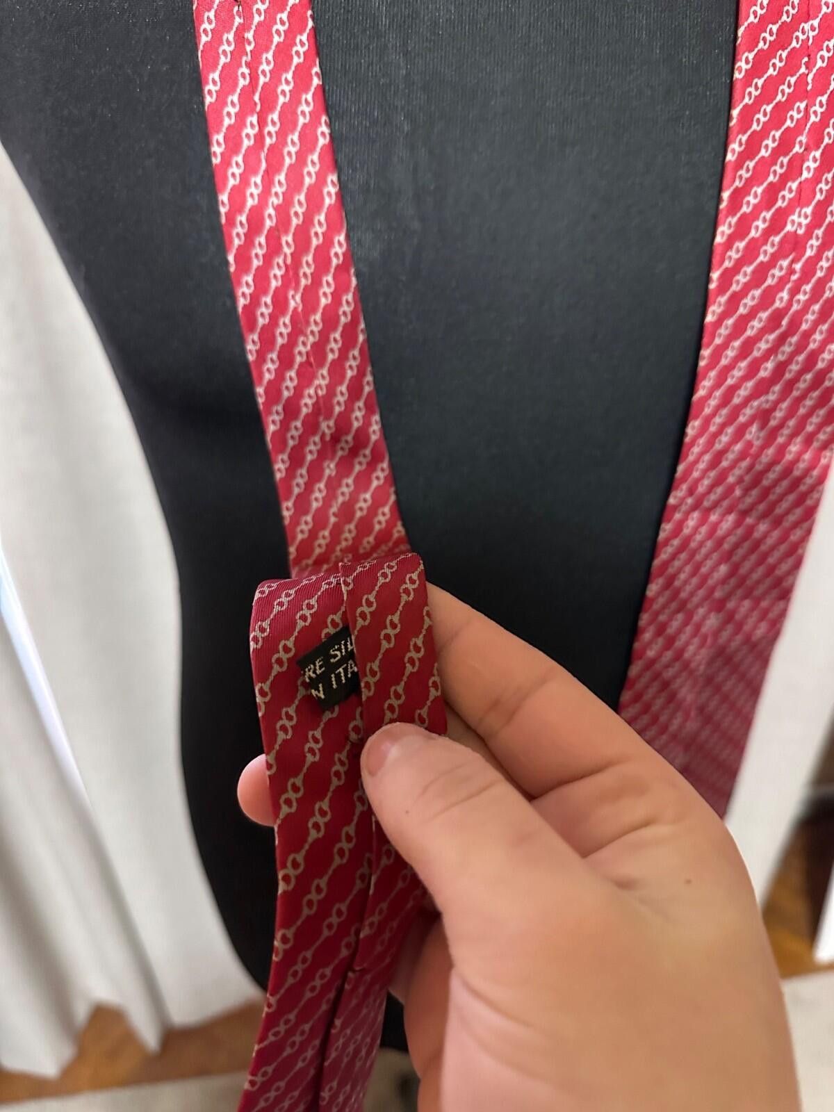 Celine Vintage Celine Geometric Print Silk Tie Size ONE SIZE - 7 Thumbnail