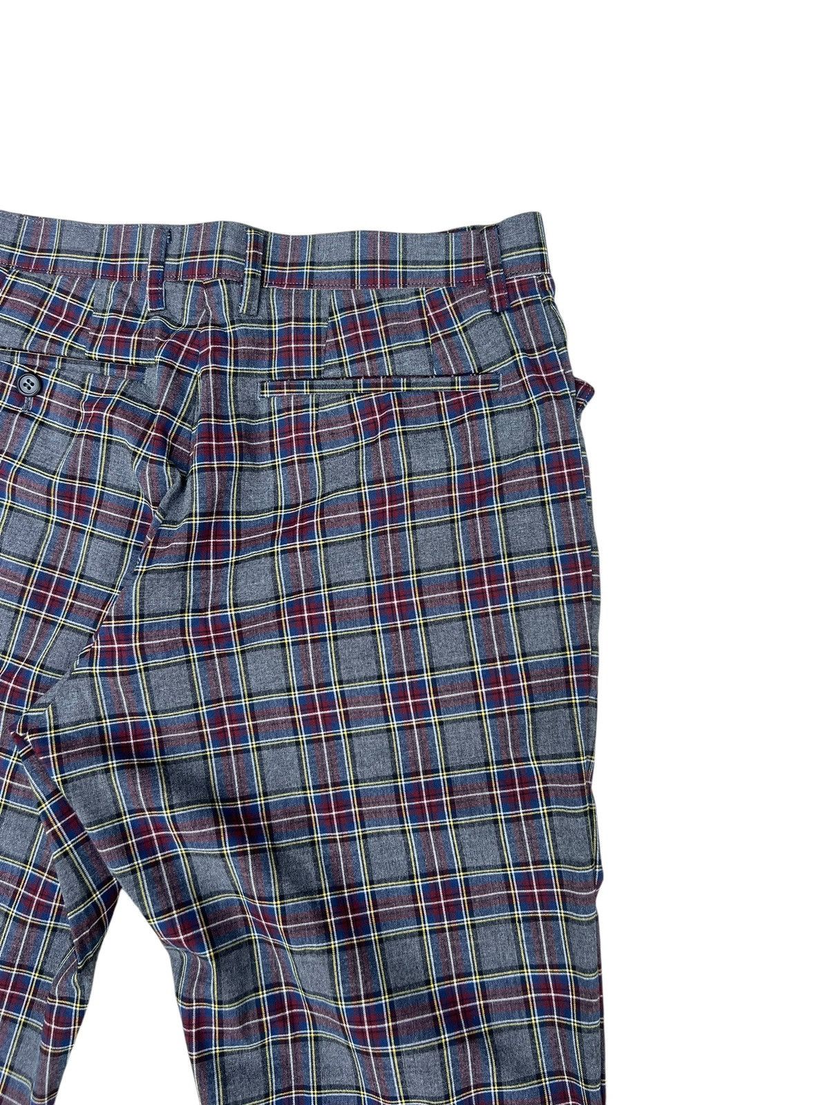 PPFM Vintage PPFM Rayon Polyester Blend Stretch Tartan Flare Pant Size US 31 - 16 Thumbnail