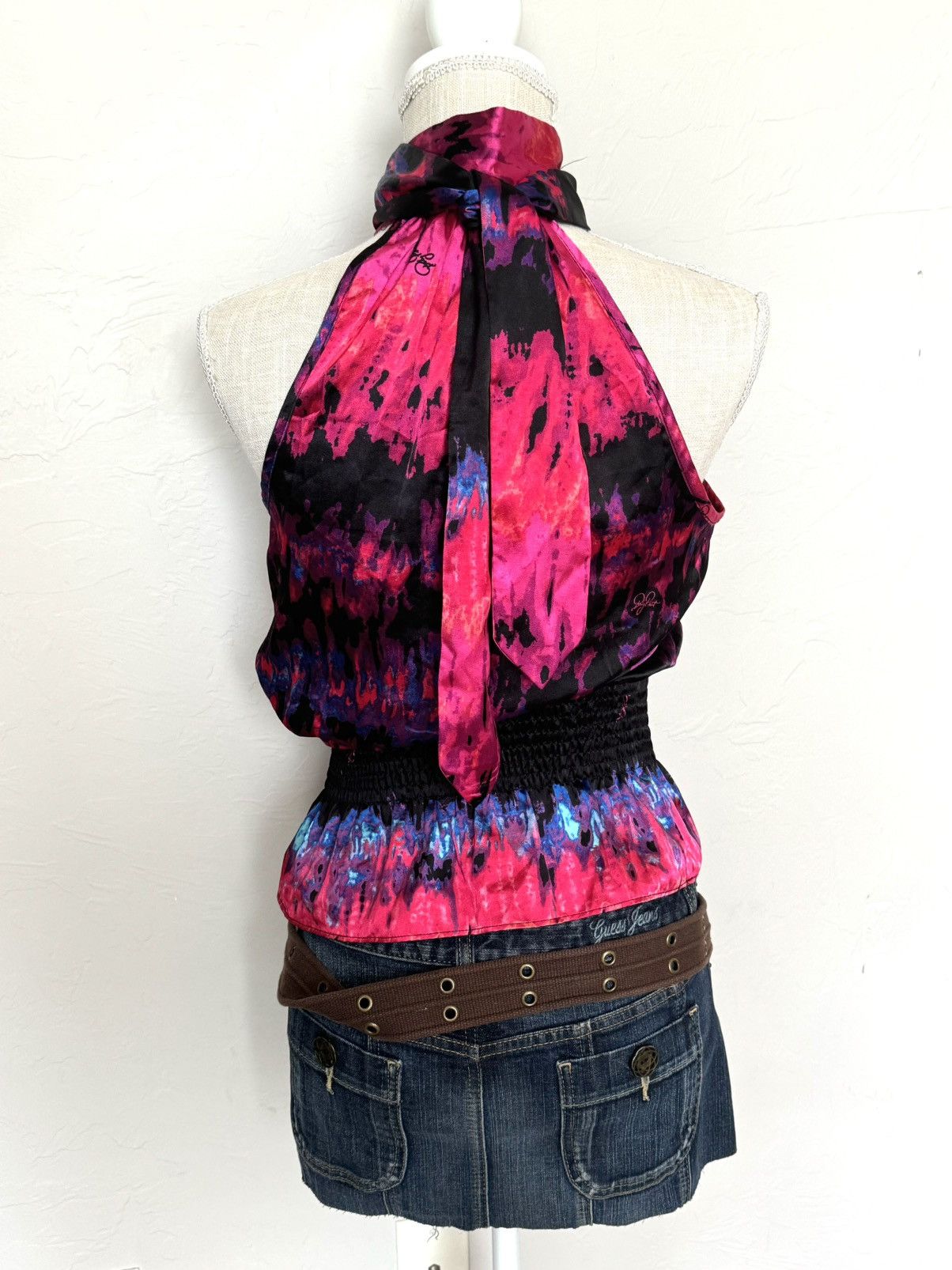 Other Baby Phat Pink Blue Halter Top Women’s Blouse Y2K Size Small Size S / US 4 / IT 40 - 2 Thumbnail
