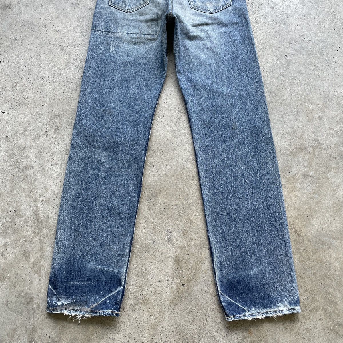 Japanese Brand W30💥 Vintage D.M.G Patchwork Faded Distressed Jeans Pants Size US 30 / EU 46 - 11 Thumbnail