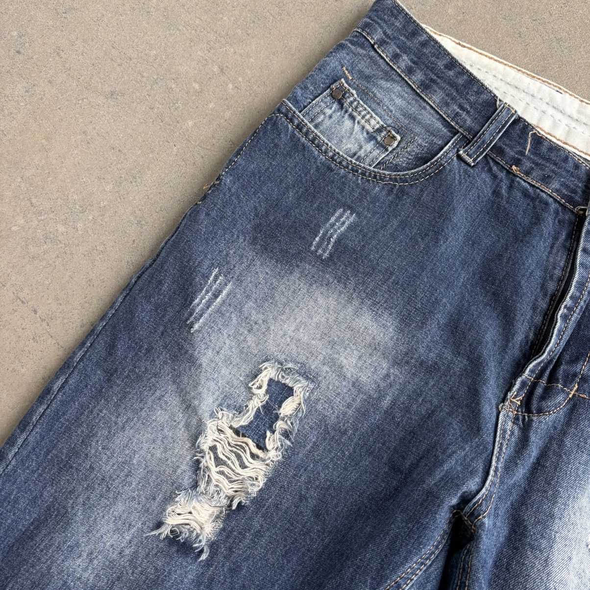 Vintage Y2K Vintage Baggy Denim Jeans Shorts Southpole IWOLLENCE 36" Size US 36 / EU 52 - 5 Thumbnail