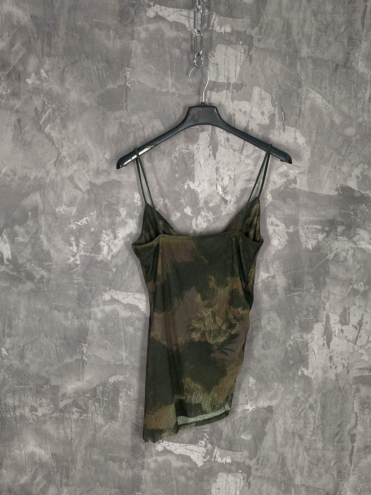 Vintage Vintage Mesh Printed Tank Top Gaultier Style Size S / US 4 / IT 40 - 1 Thumbnail