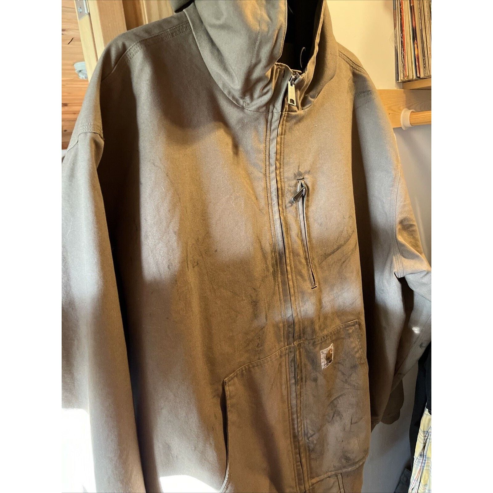 Carhartt Carhartt Men’s XXL Tan Brown Jacket Quick Duck Canvas Work Size US XXL / EU 58 / 5 - 8 Thumbnail