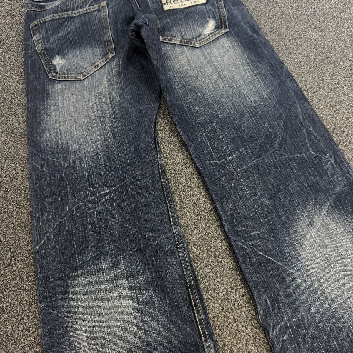 Seditionaries Vintage Japanese Patch Work Free Gate Whisker Clawmark Denim Size US 32 / EU 48 - 11 Thumbnail