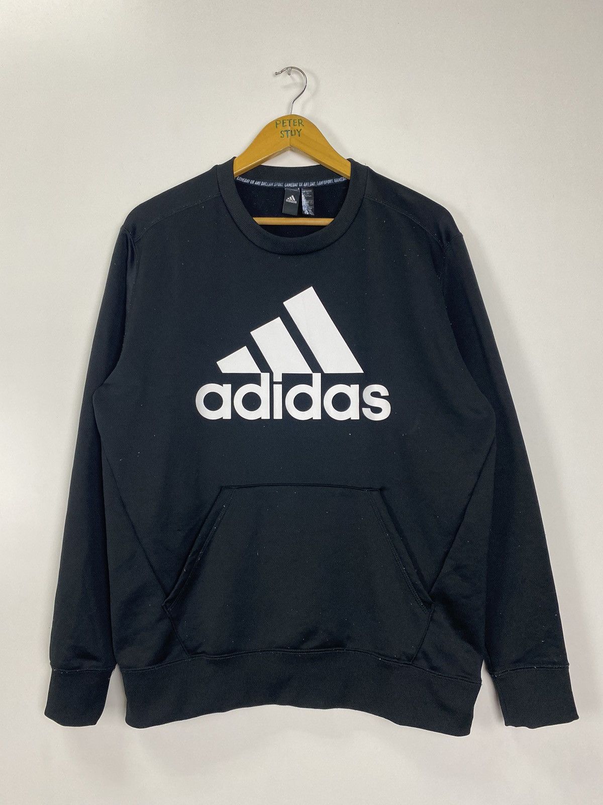 Adidas × Vintage Adidas big logo sweatshirt Size US L / EU 52-54 / 3 - 2 Thumbnail