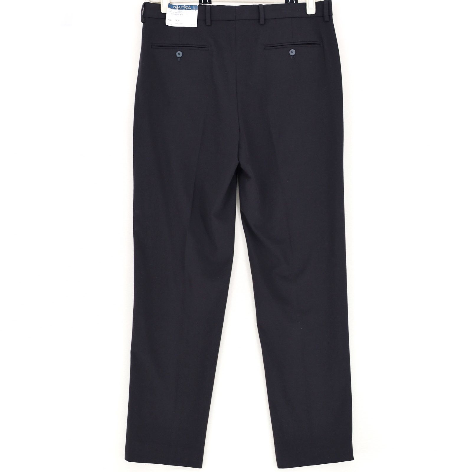 Nautica Nautica Men's Black Modern-Fit Dress Pants Size W36 L33 Size US 36 / EU 52 - 5 Thumbnail