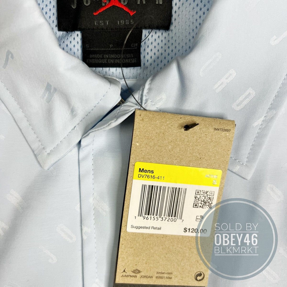 Jordan Brand Air Jordan Essentials Coaches Jacket All Over Print Logo S Size US S / EU 44-46 / 1 - 2 Thumbnail